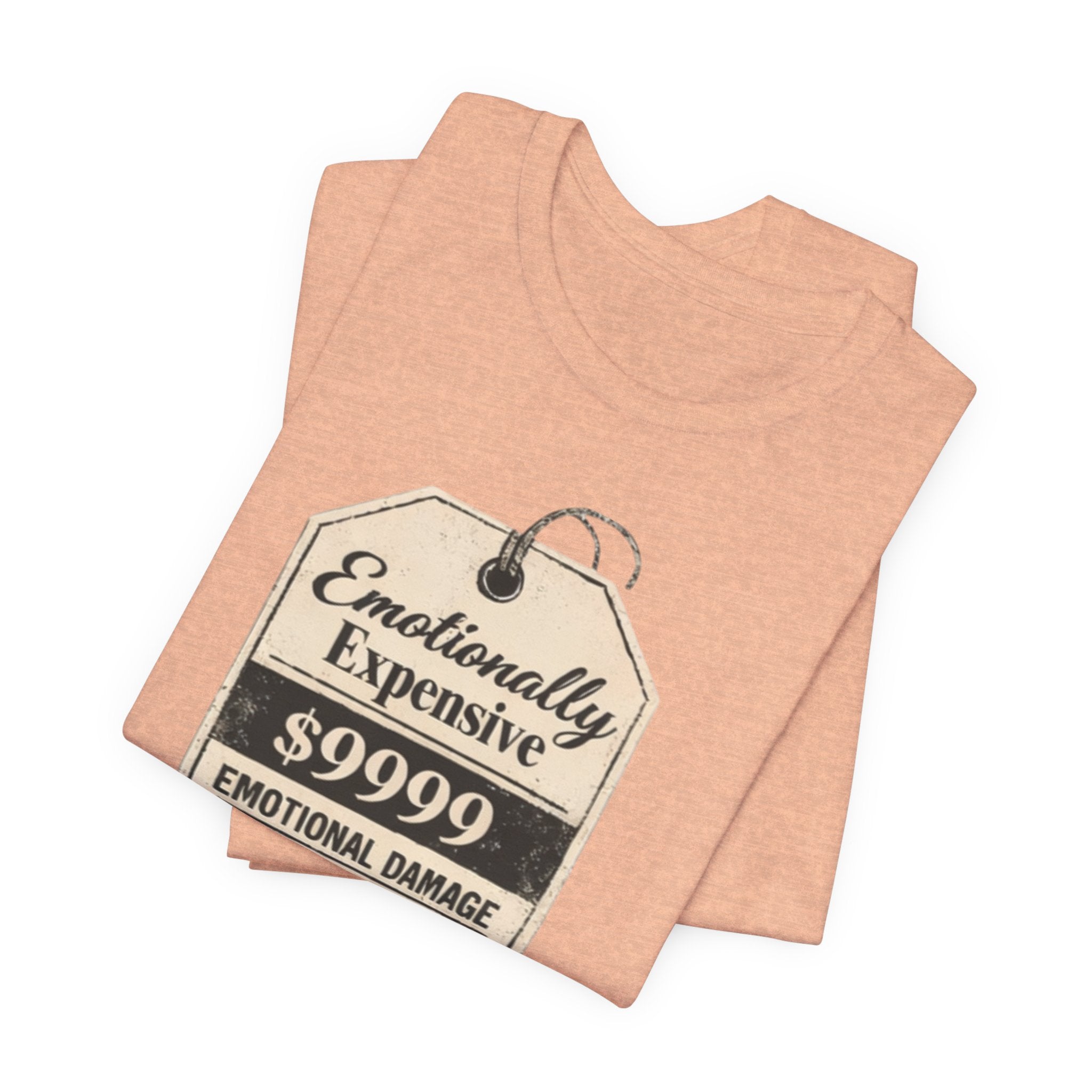 Emotionally Expensive Tee – "9999 Emotional Damage" Vintage Price Tag T-Shirt
