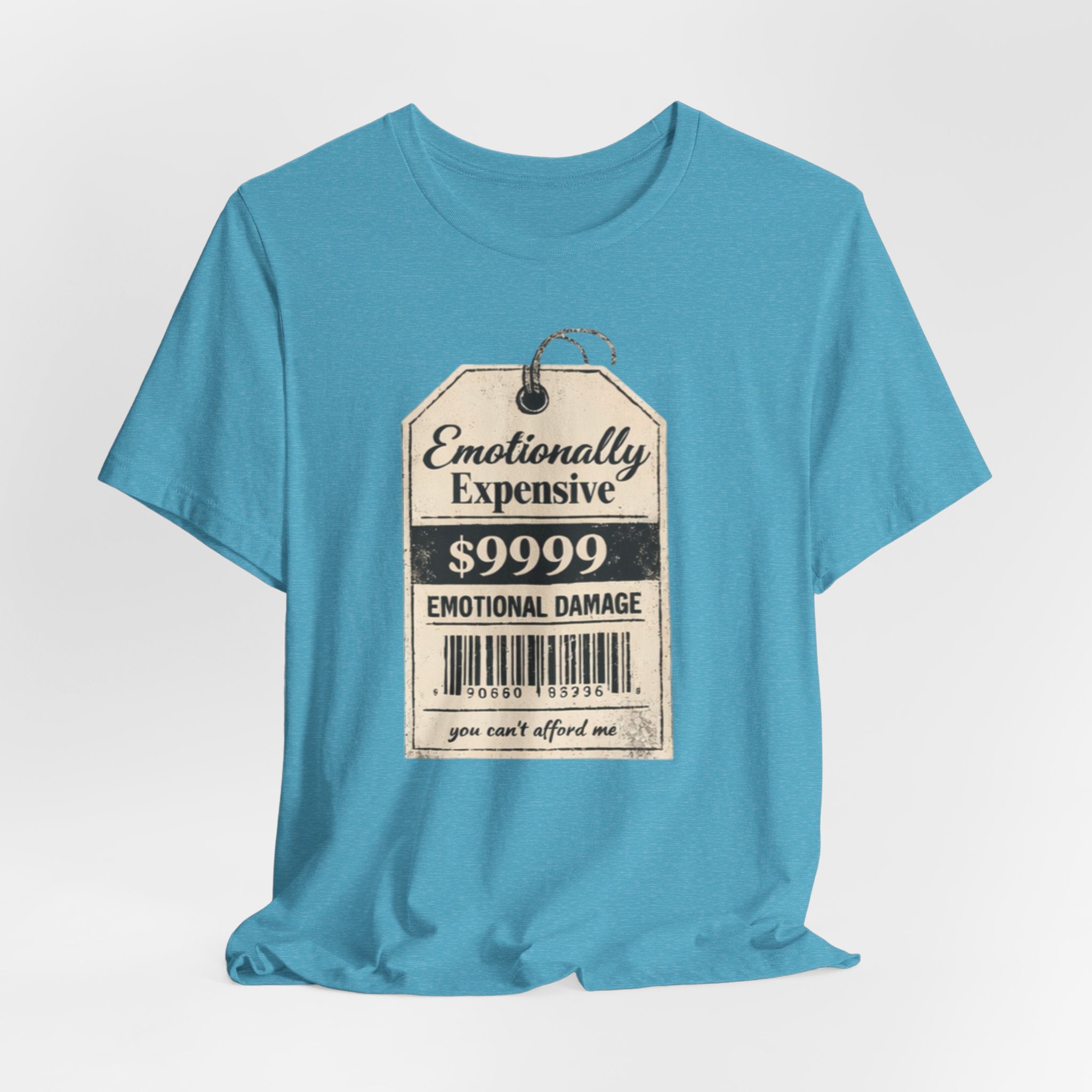 Emotionally Expensive Tee – "9999 Emotional Damage" Vintage Price Tag T-Shirt