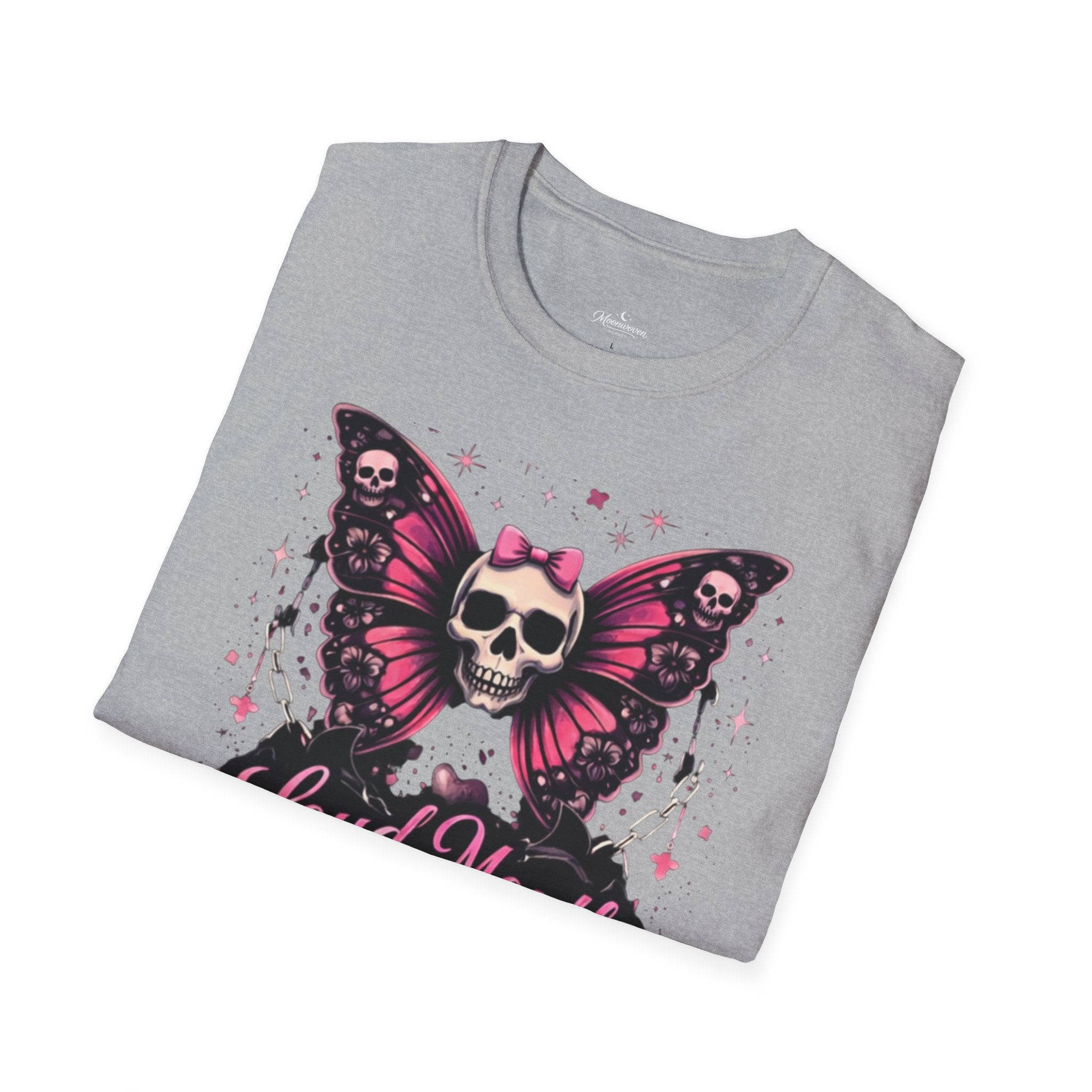 Loud Mouth Baddies Skull Butterfly T-Shirt