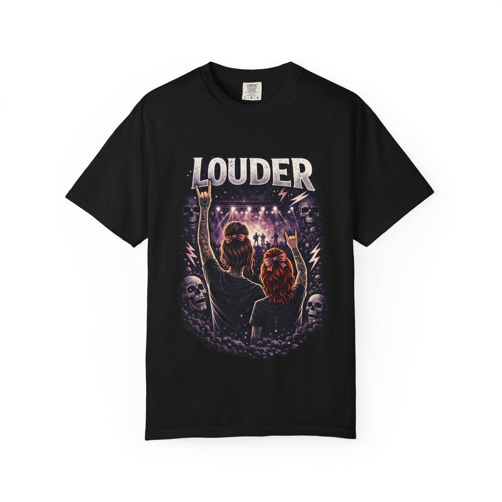 Louder Concert Crowd T-Shirt — Vintage Rock Band Tee