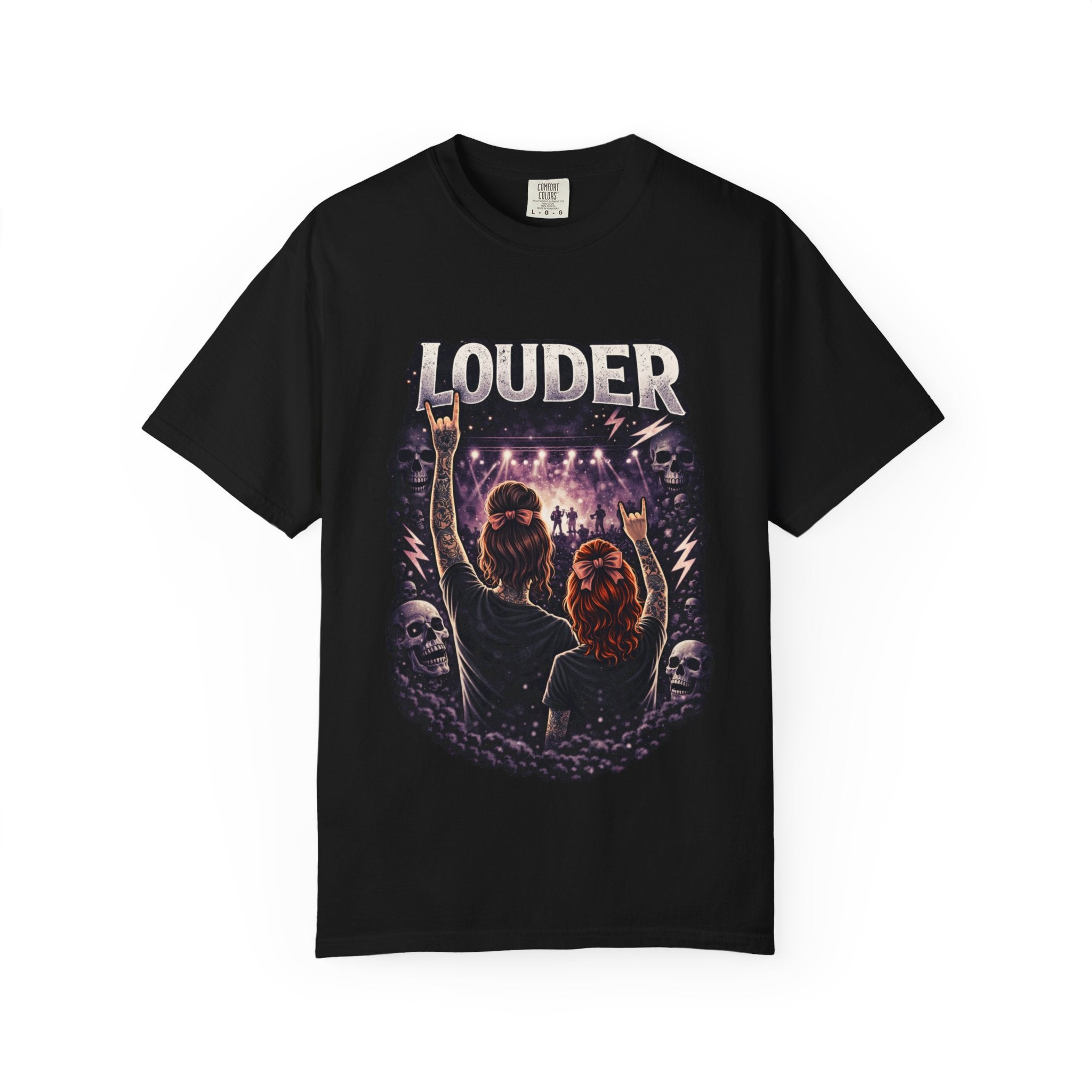 Louder Concert Crowd T-Shirt — Vintage Rock Band Tee