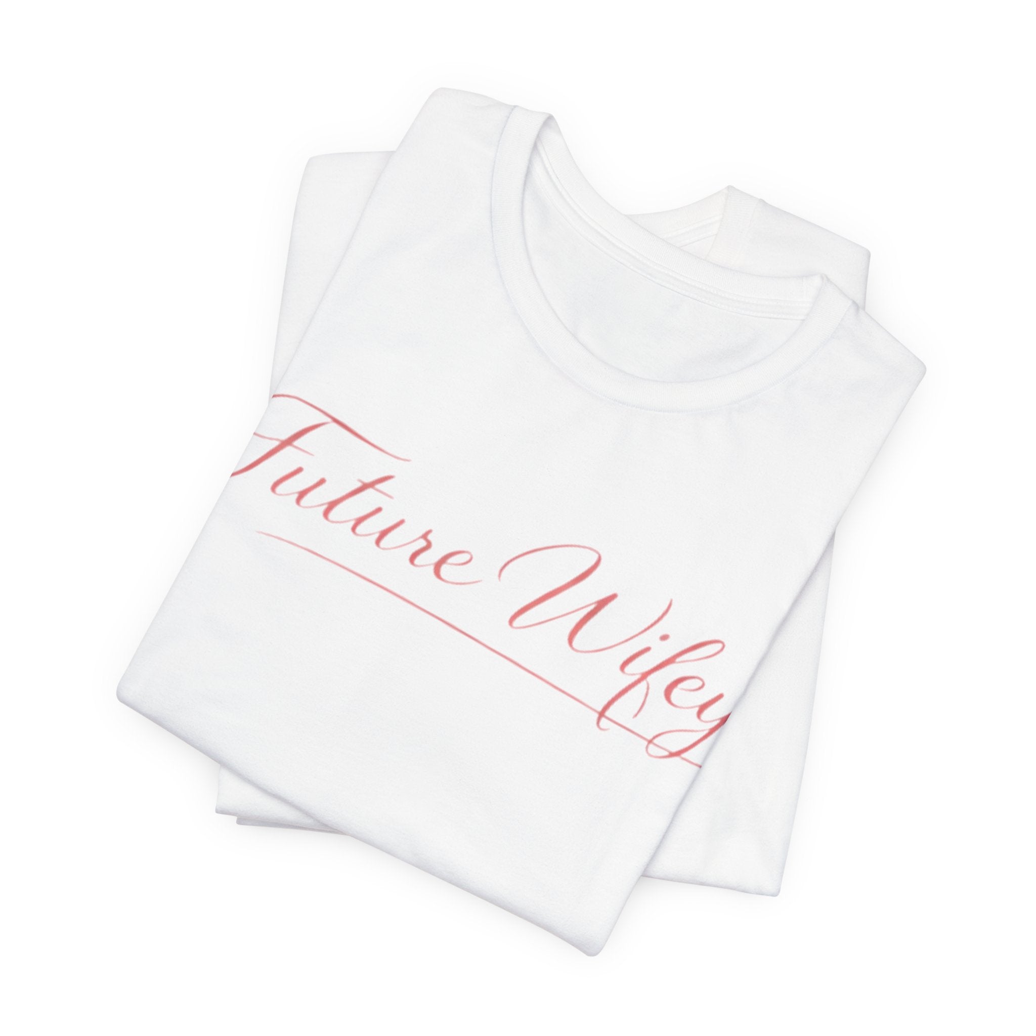 Future Wifey T-Shirt — Bridal Bachelorette Tee in Script Pink