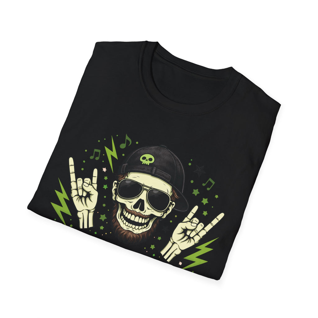 Loudmouth Dad Skull Rock T-Shirt — Funny Father's Day Graphic Tee