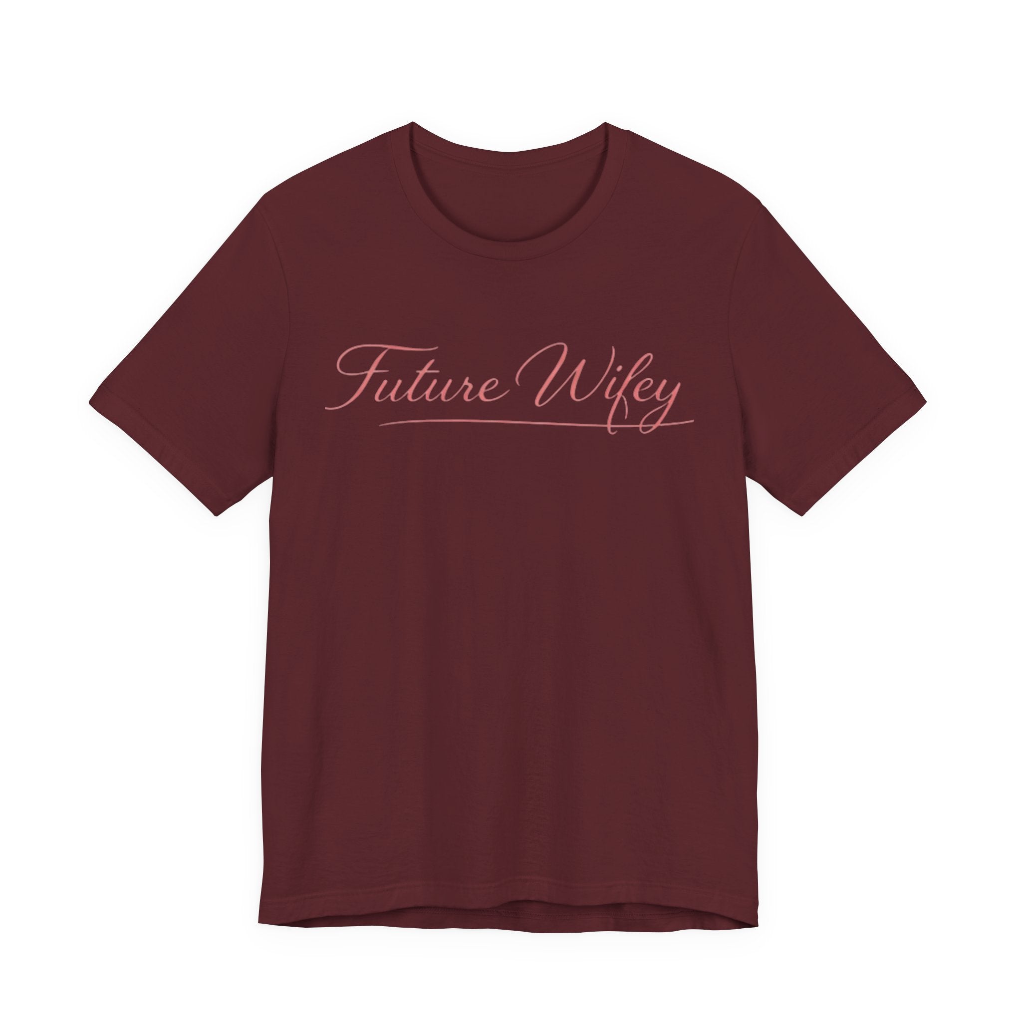 Future Wifey T-Shirt — Bridal Bachelorette Tee in Script Pink