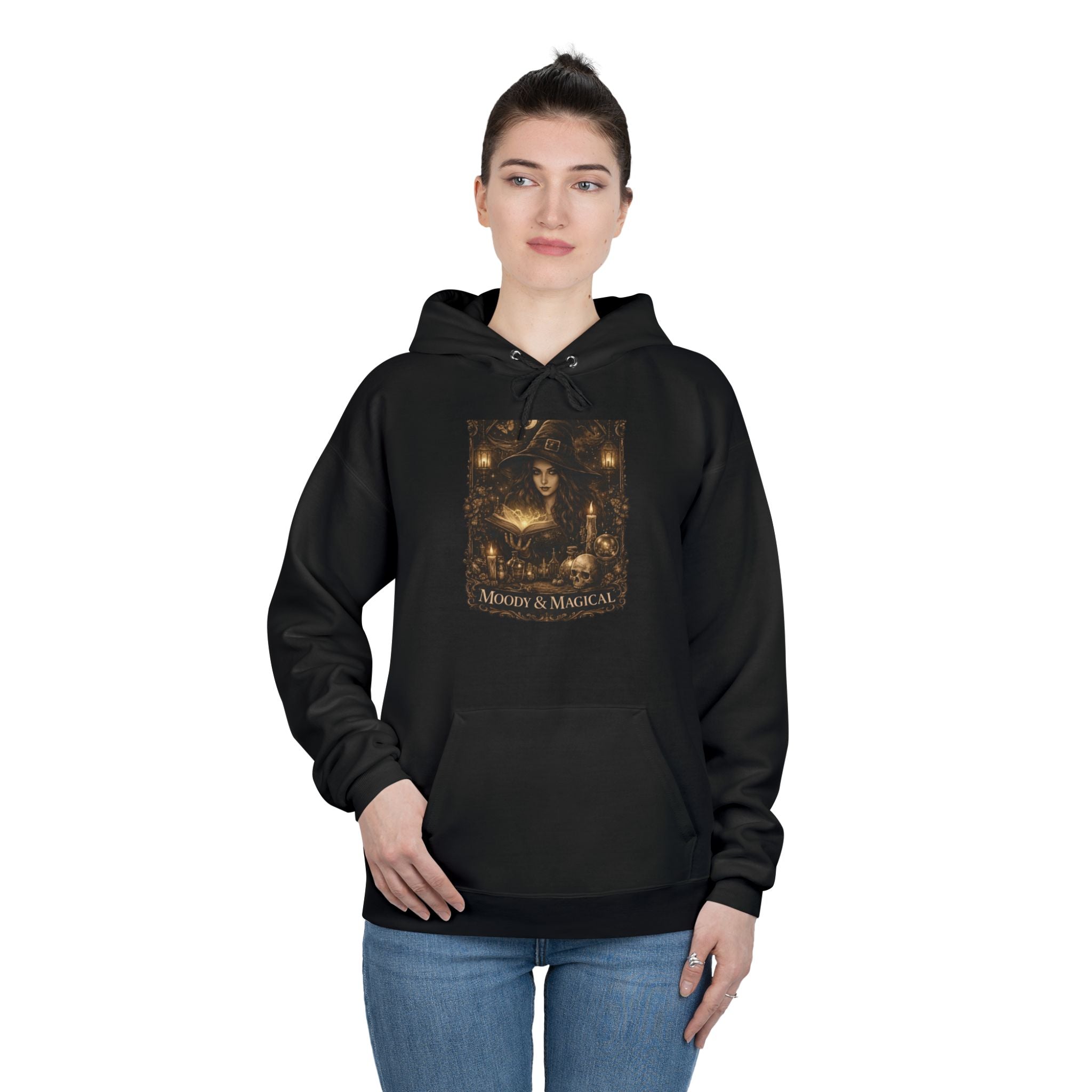 Hoodie - Vintage Gothic 'Witch & Magick' Art Pullover