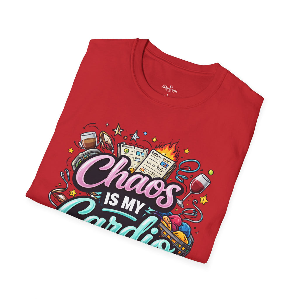 Chaos Is My Cardio T-Shirt — Funny Mom/Teacher Life Graphic Tee