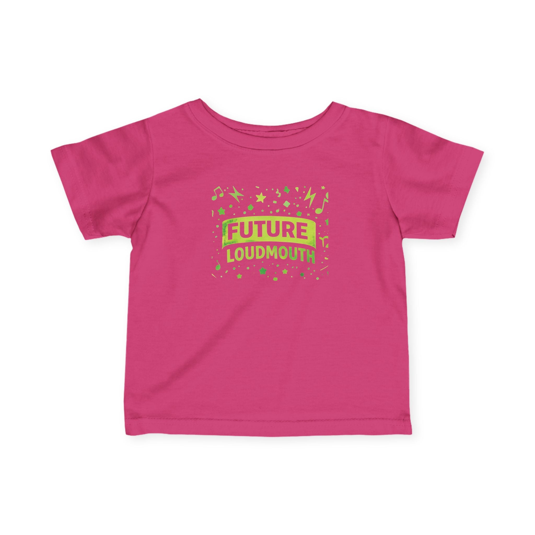Infant Tee — “Future Loudmouth” Neon Green Baby T-Shirt