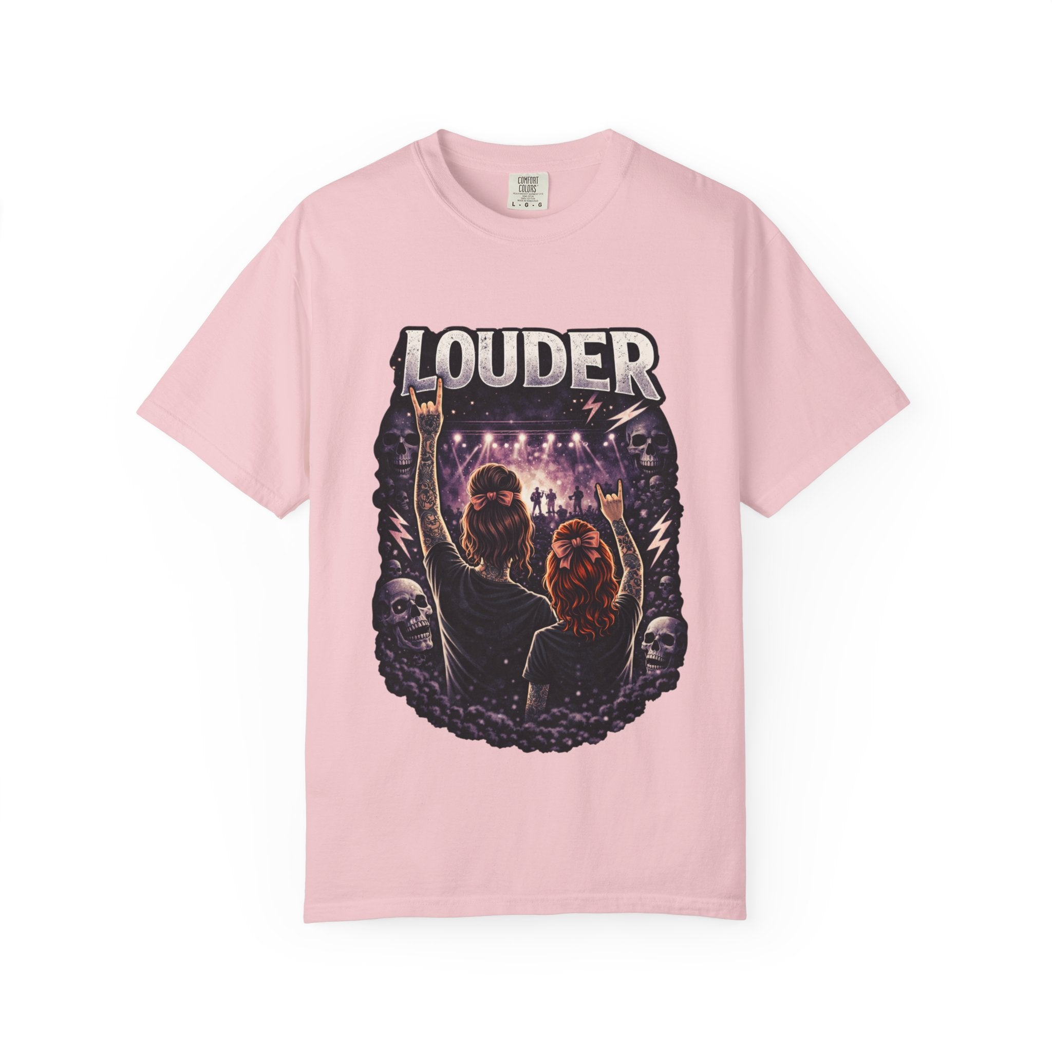 Louder Concert Crowd T-Shirt — Vintage Rock Band Tee
