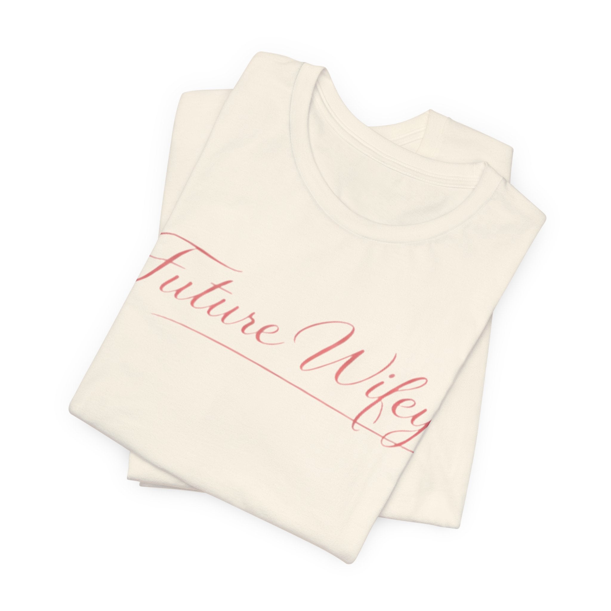 Future Wifey T-Shirt — Bridal Bachelorette Tee in Script Pink