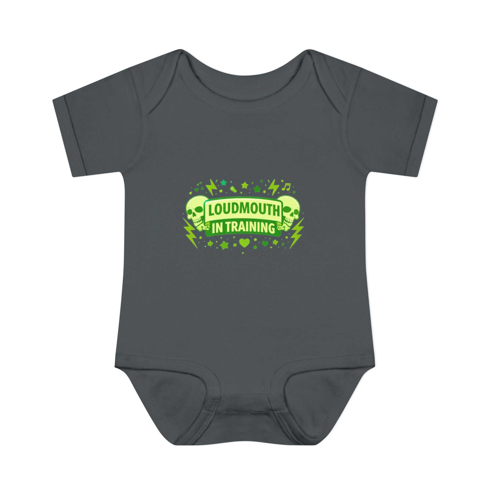 Infant Bodysuit "Loudmouth in Training" – Funny Baby Onesie, Newborn Shower Gift