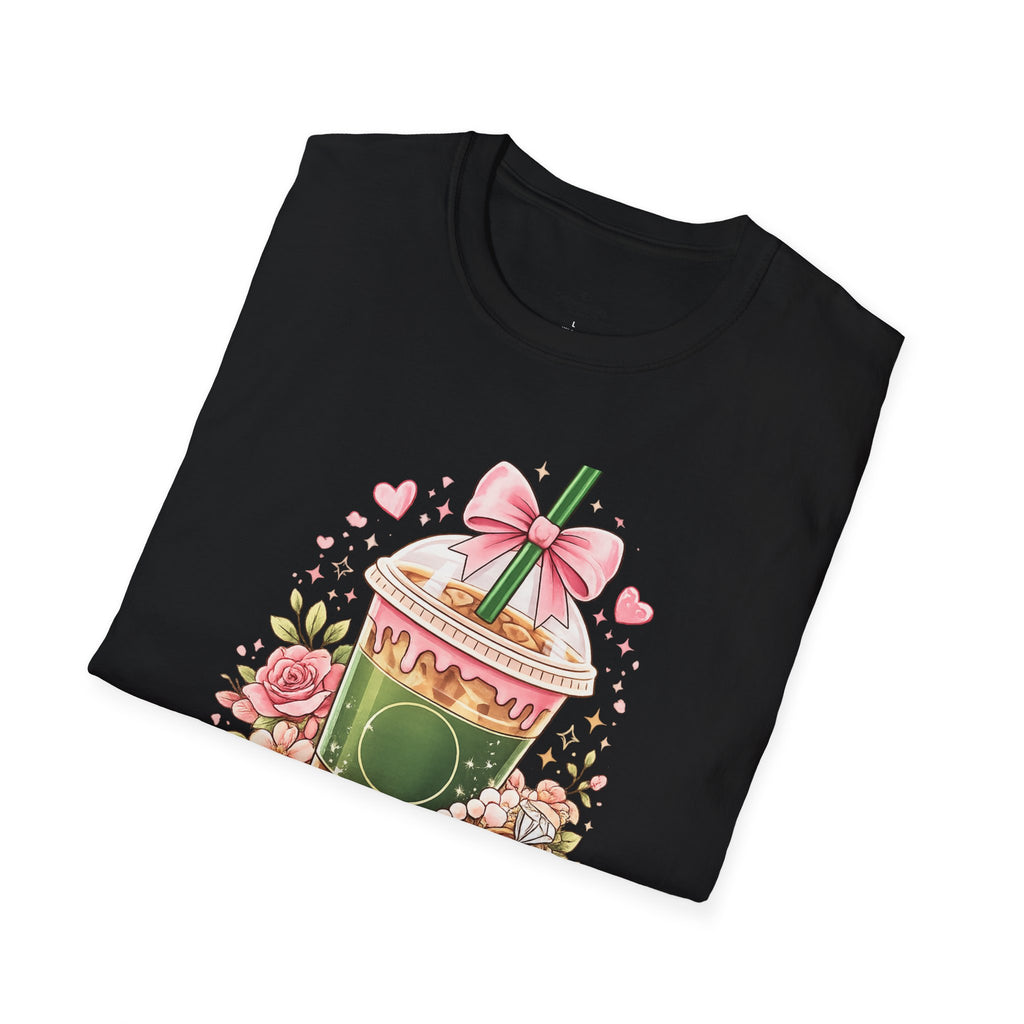 Basic Girl Energy T-Shirt – Floral Bubble Tea Graphic Tee