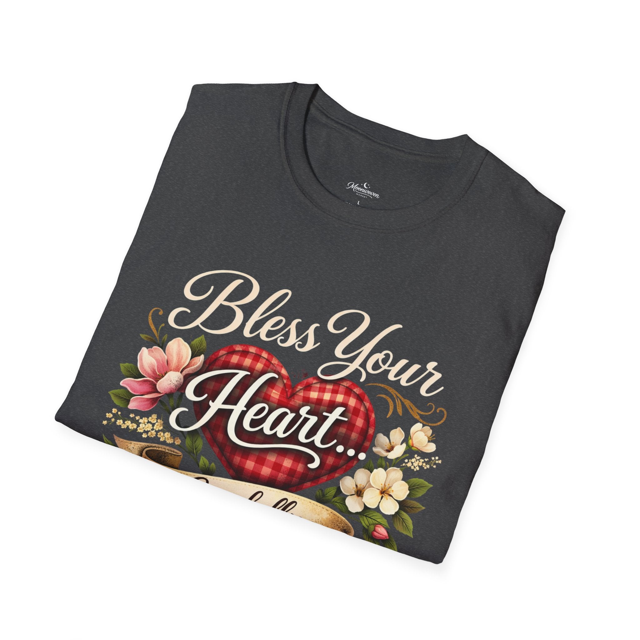 T-Shirt — "Bless Your Heart Carefully" Floral Vintage Southern Comfort Tee