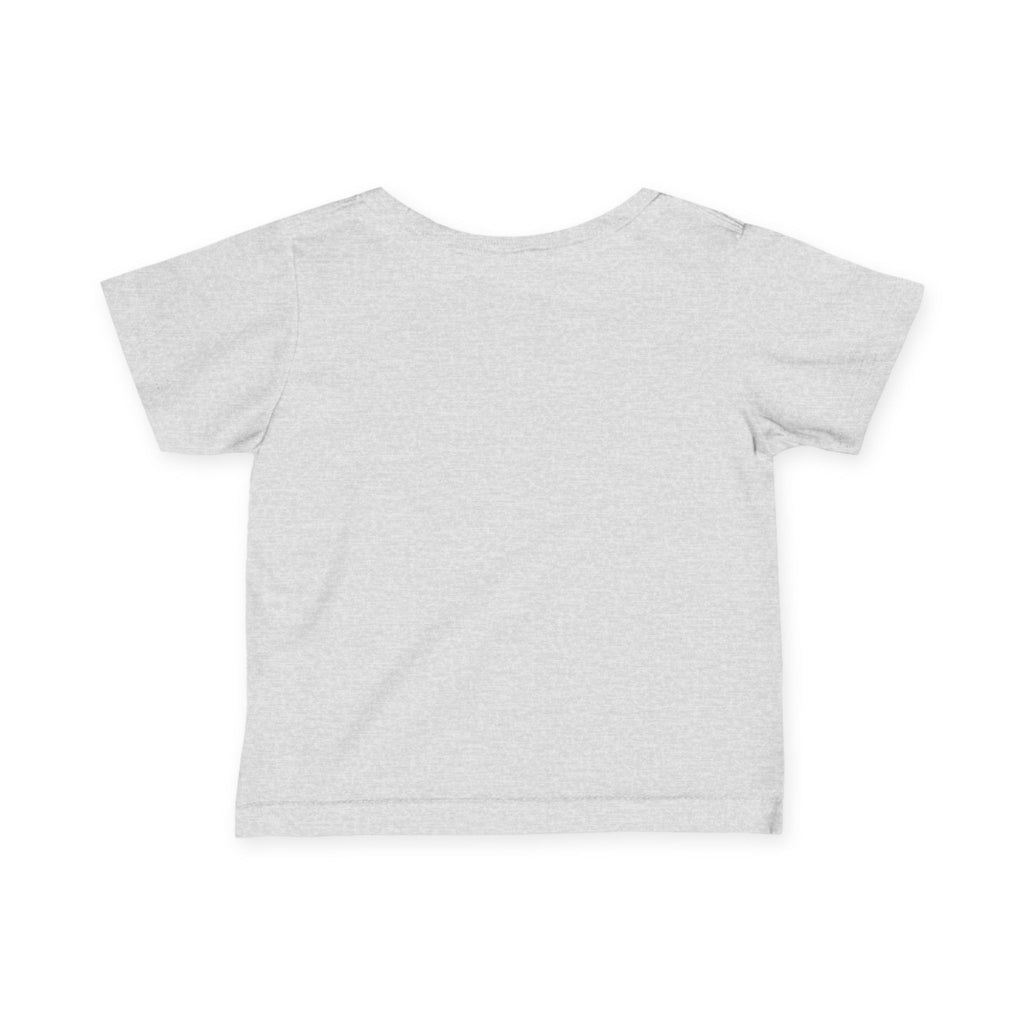 Infant Tee — "Raised on Rock" Neon Skull Baby Shirt