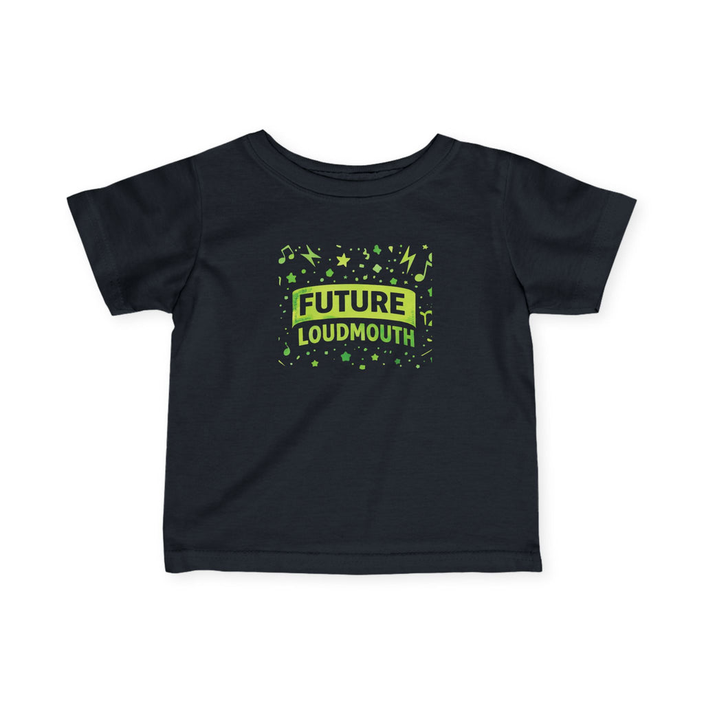 Infant Tee — “Future Loudmouth” Neon Green Baby T-Shirt