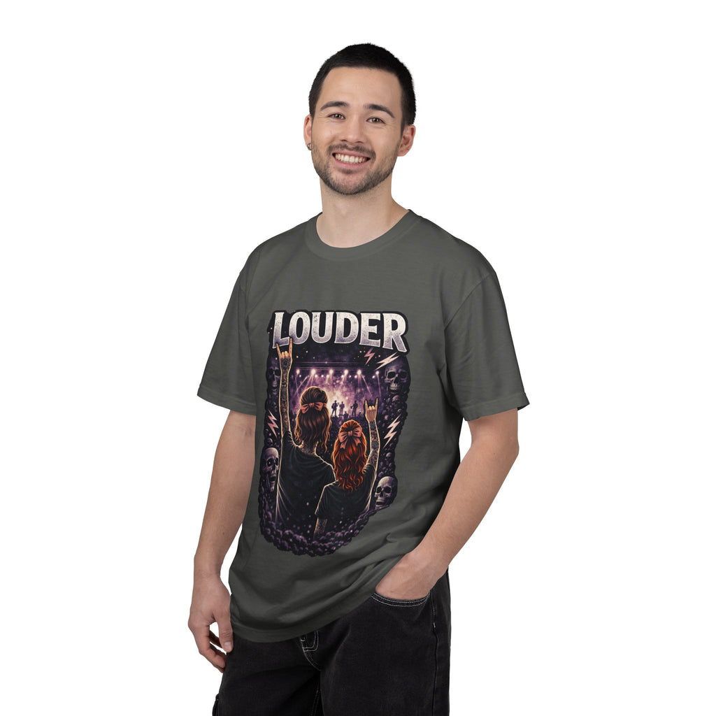 Louder Concert Crowd T-Shirt — Vintage Rock Band Tee