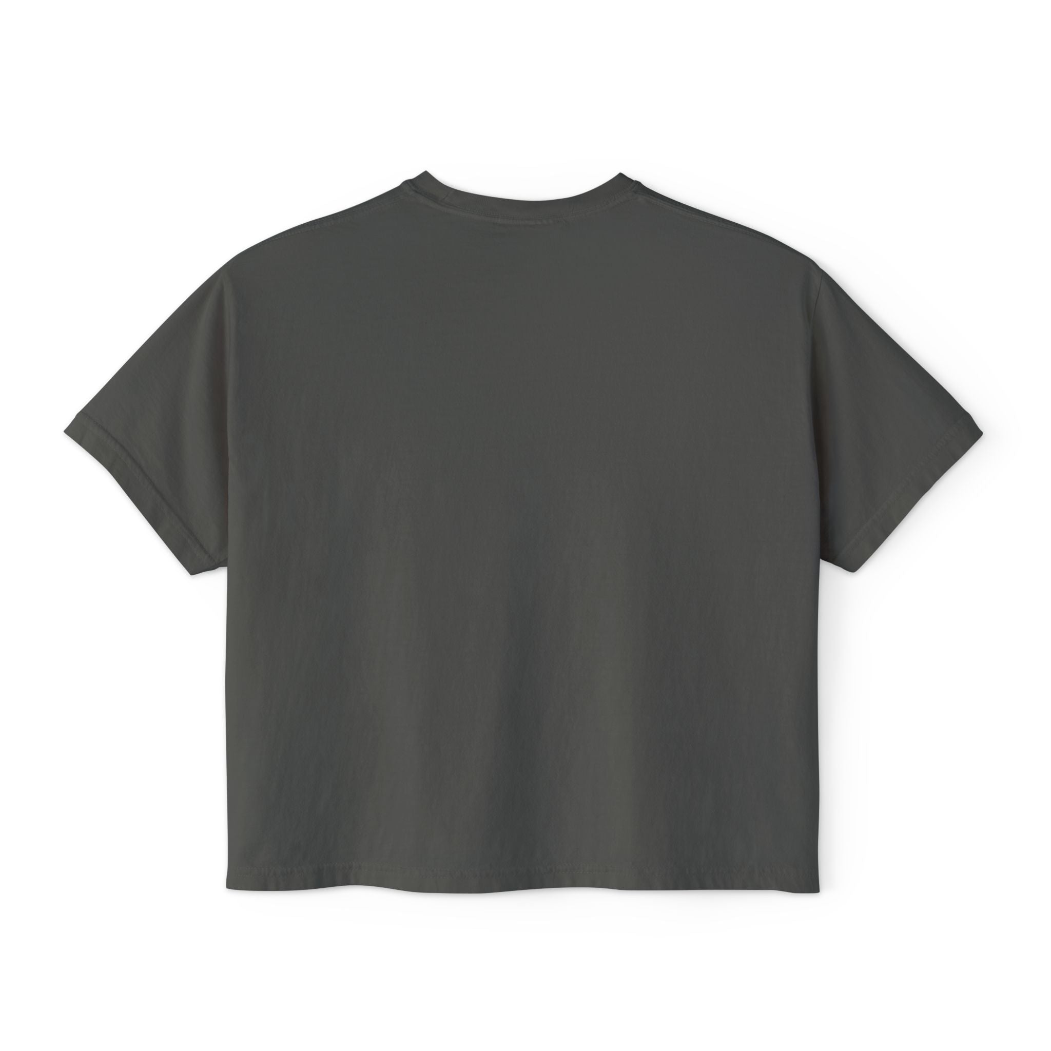 Tough Mom Boxy Tee — Skull Graphic "Tough Mom" Crop T-Shirt
