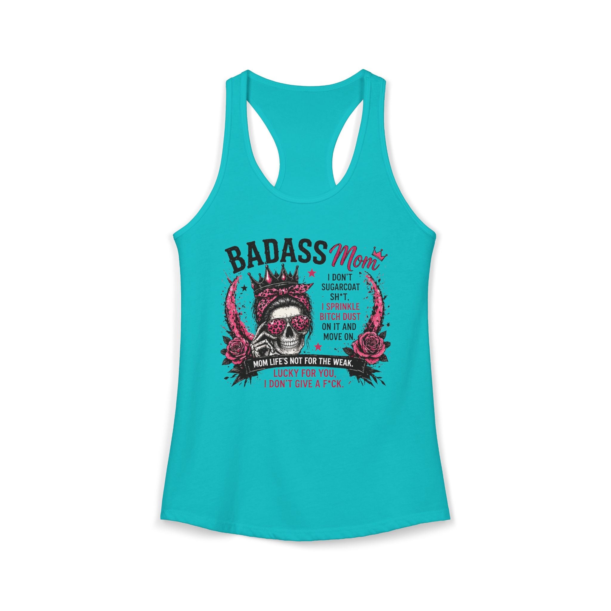 Badass mom Racerback Tank