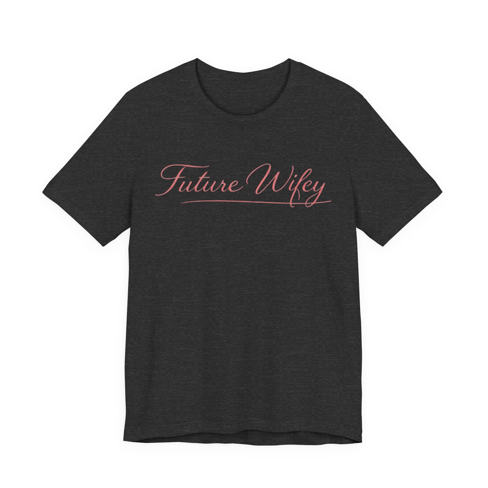 Future Wifey T-Shirt — Bridal Bachelorette Tee in Script Pink