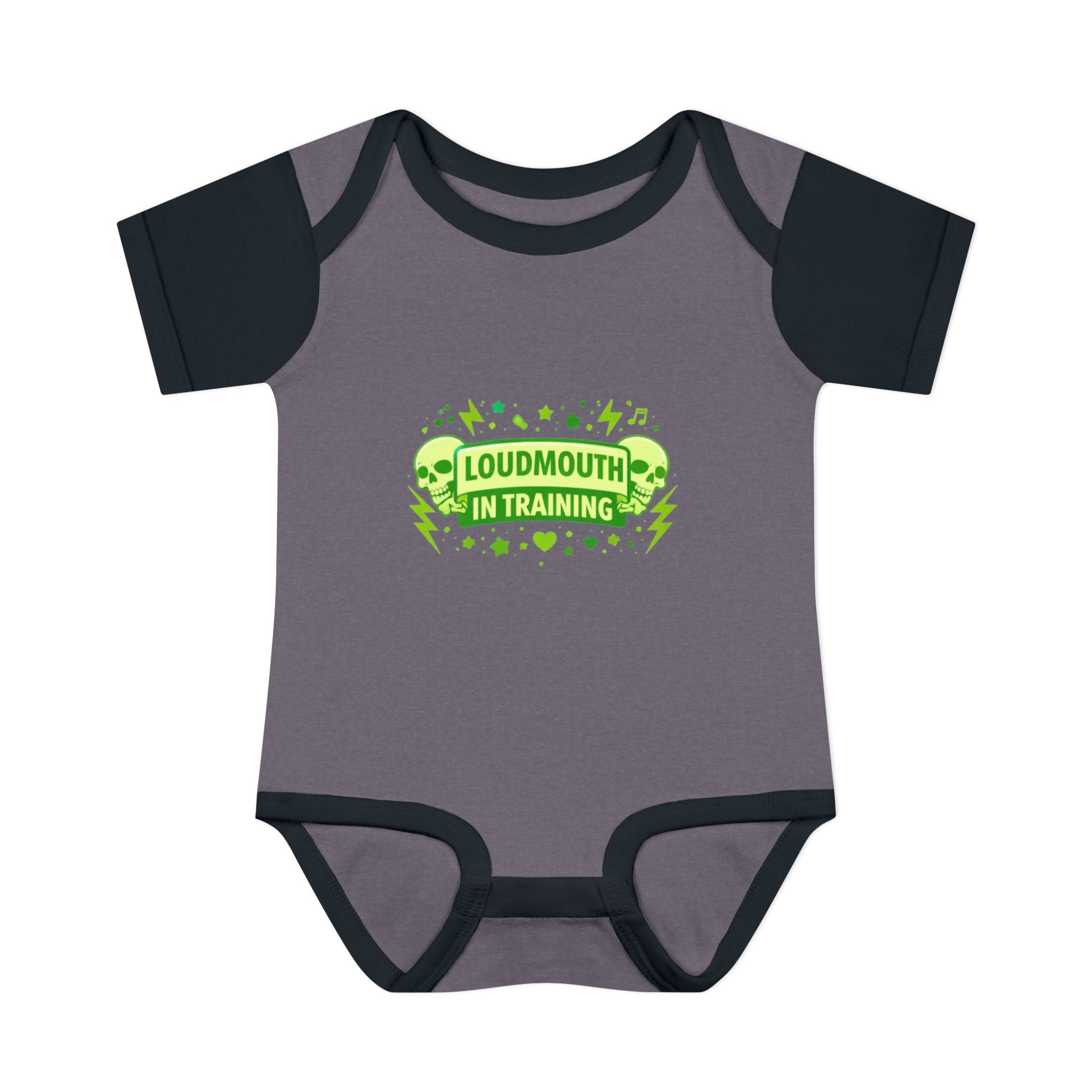 Infant Bodysuit "Loudmouth in Training" – Funny Baby Onesie, Newborn Shower Gift
