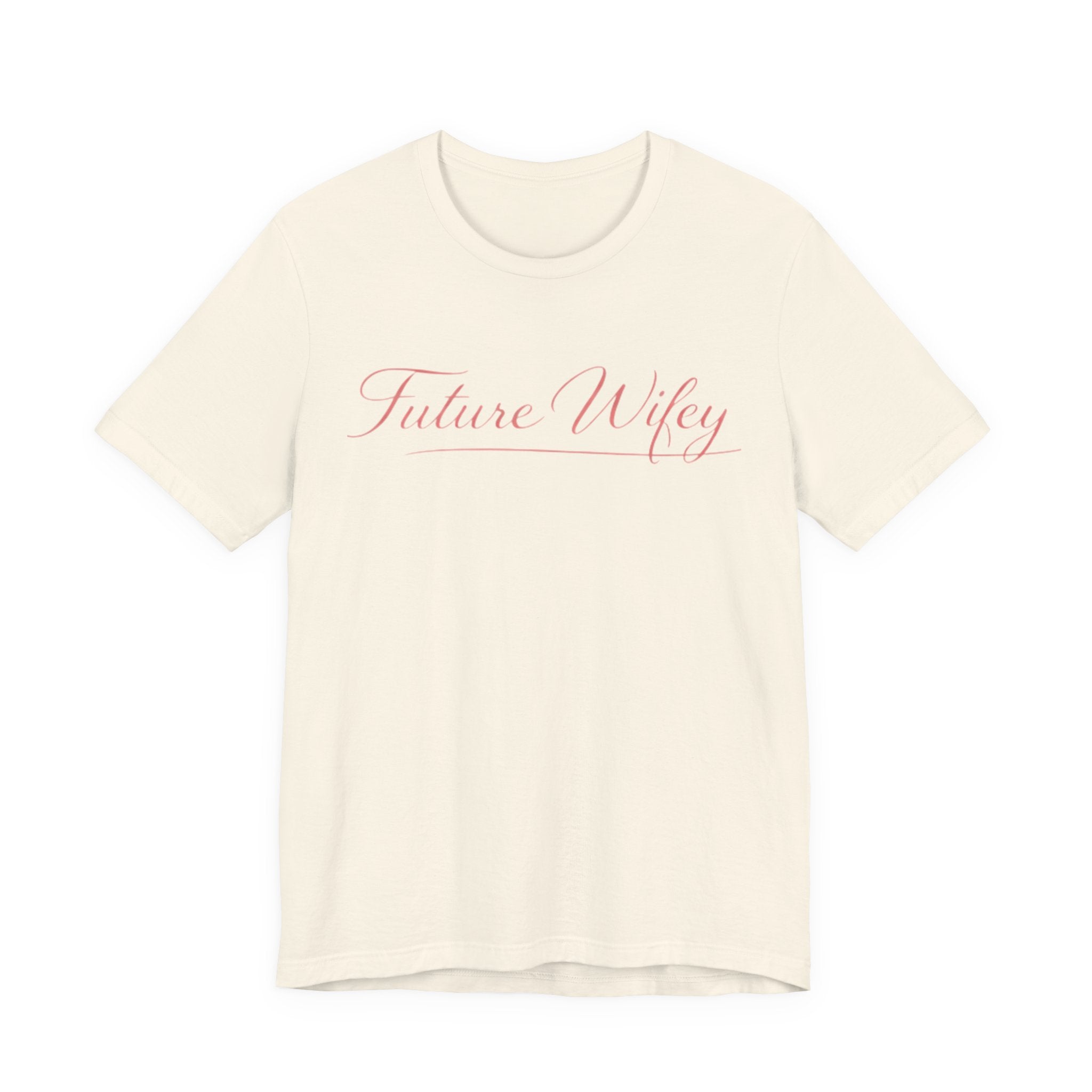Future Wifey T-Shirt — Bridal Bachelorette Tee in Script Pink