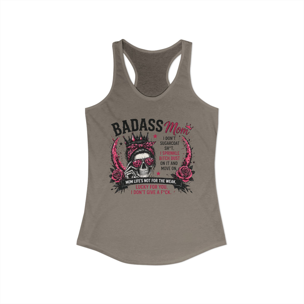 Badass mom Racerback Tank