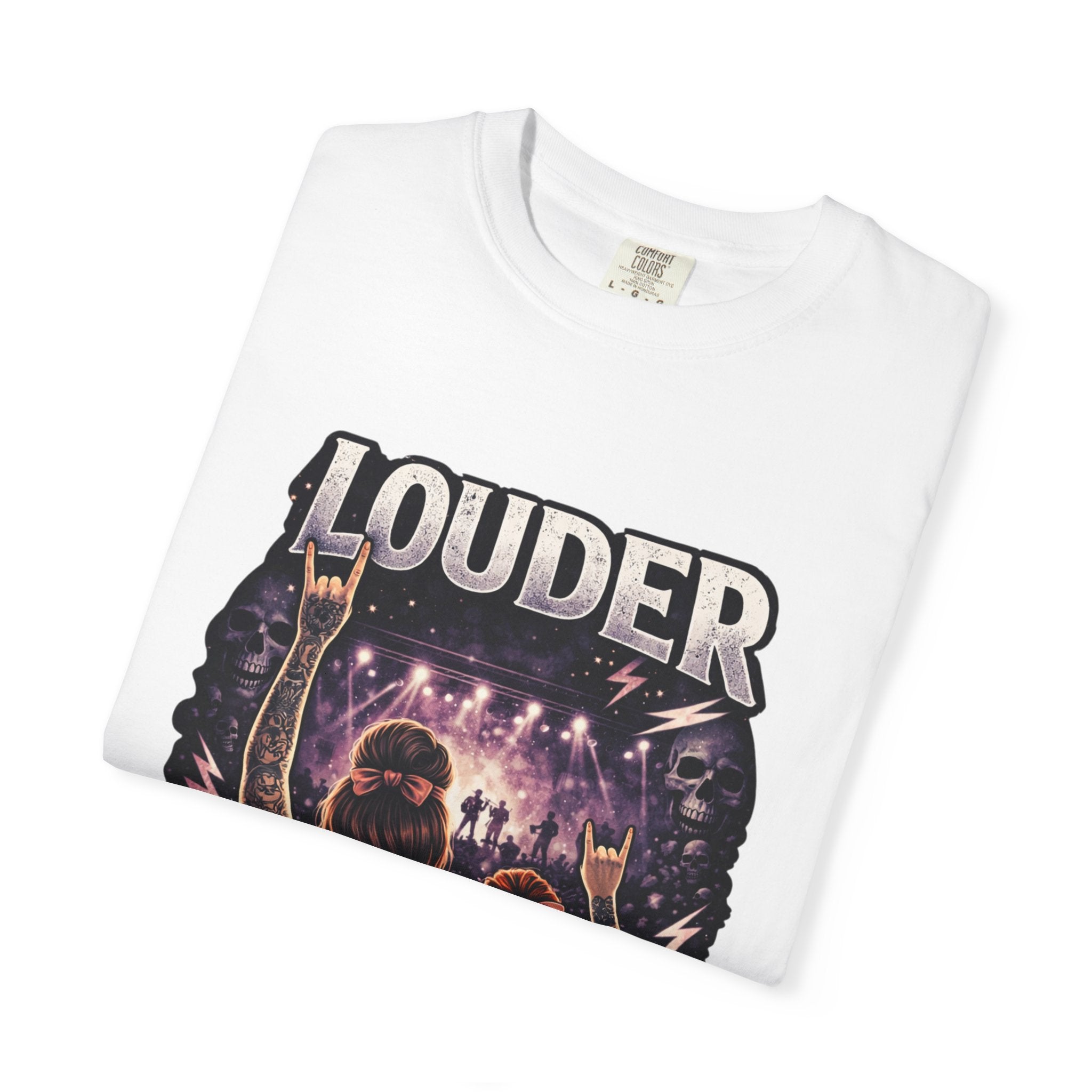 Louder Concert Crowd T-Shirt — Vintage Rock Band Tee
