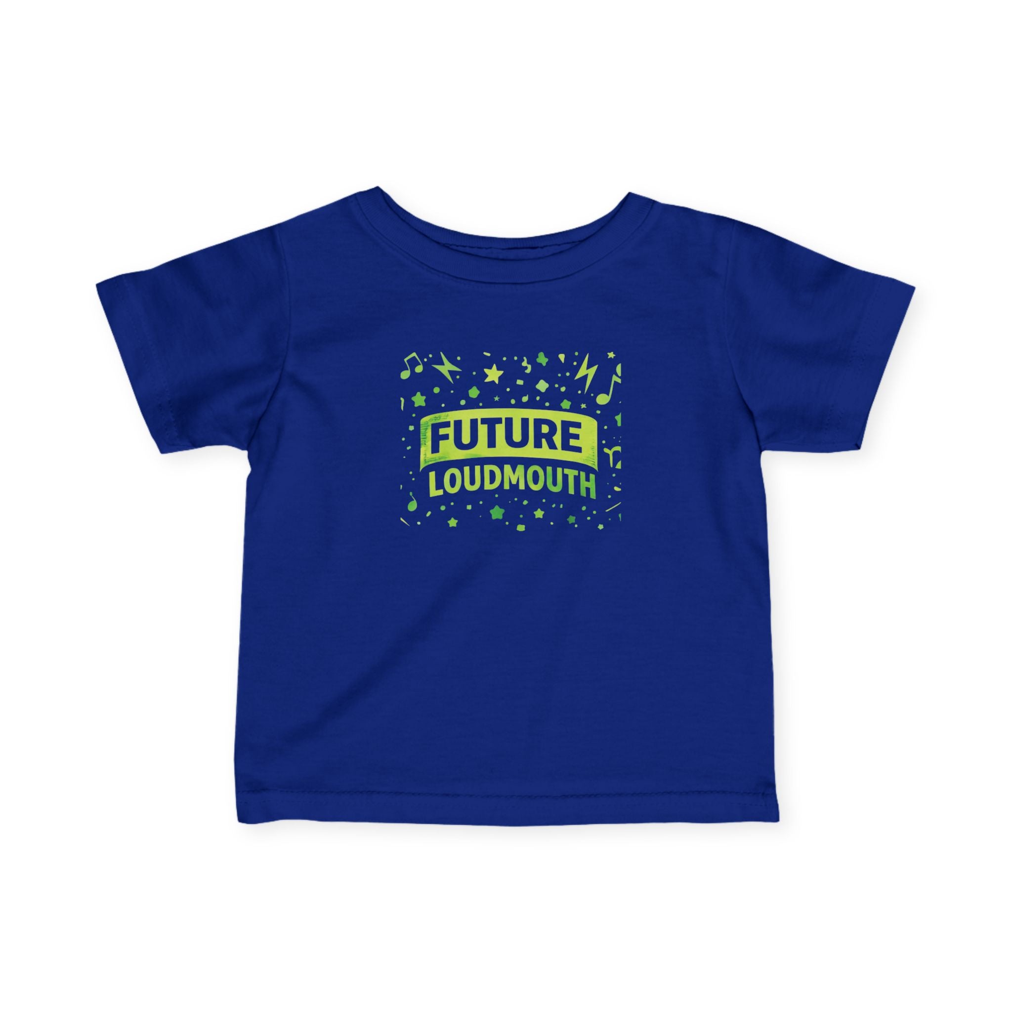 Infant Tee — “Future Loudmouth” Neon Green Baby T-Shirt