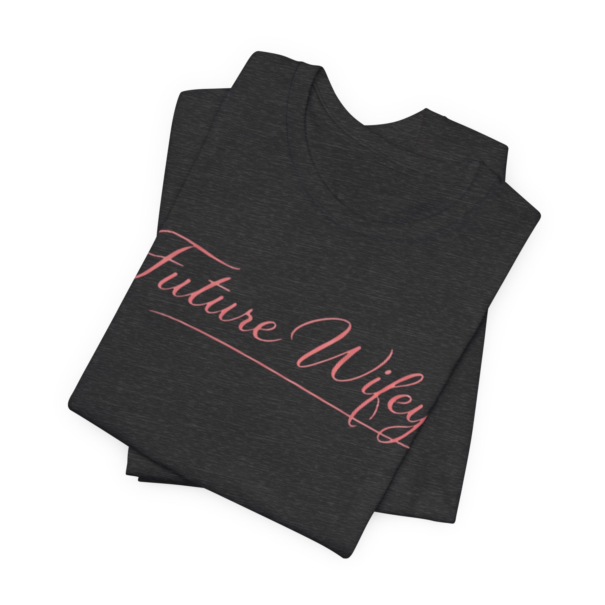 Future Wifey T-Shirt — Bridal Bachelorette Tee in Script Pink