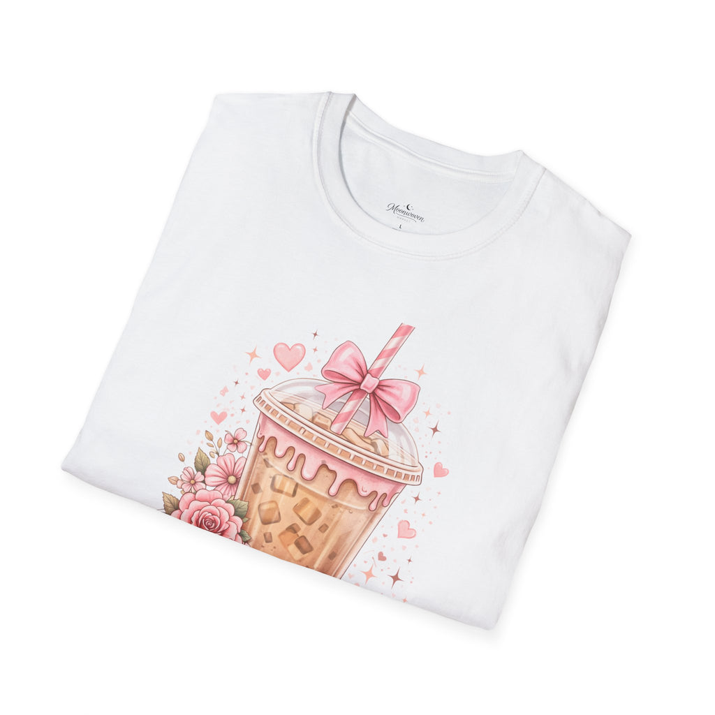 Iced Coffee Tee — “Hot Girls Love Iced Coffee” Cute Floral Graphic T-Shirt