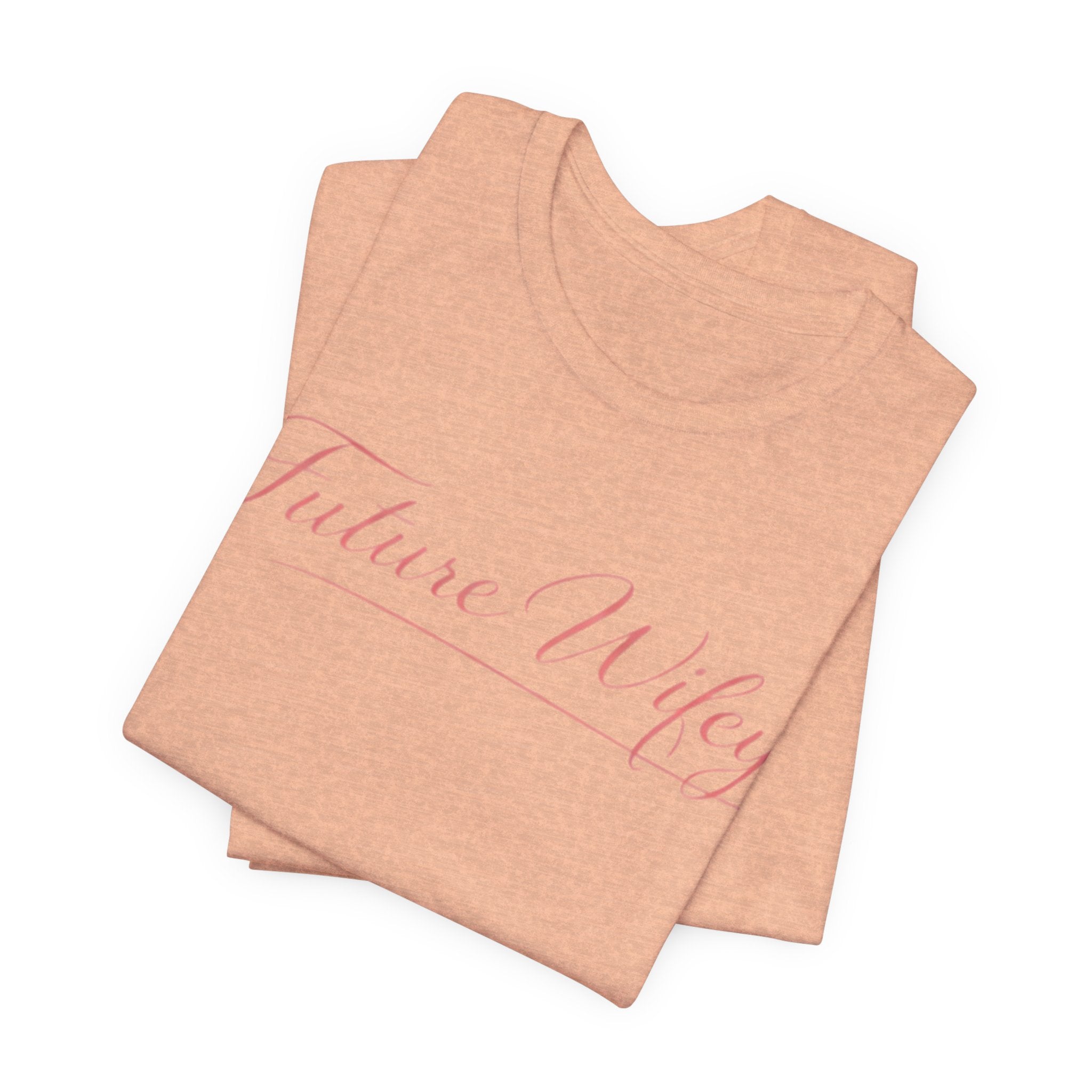Future Wifey T-Shirt — Bridal Bachelorette Tee in Script Pink
