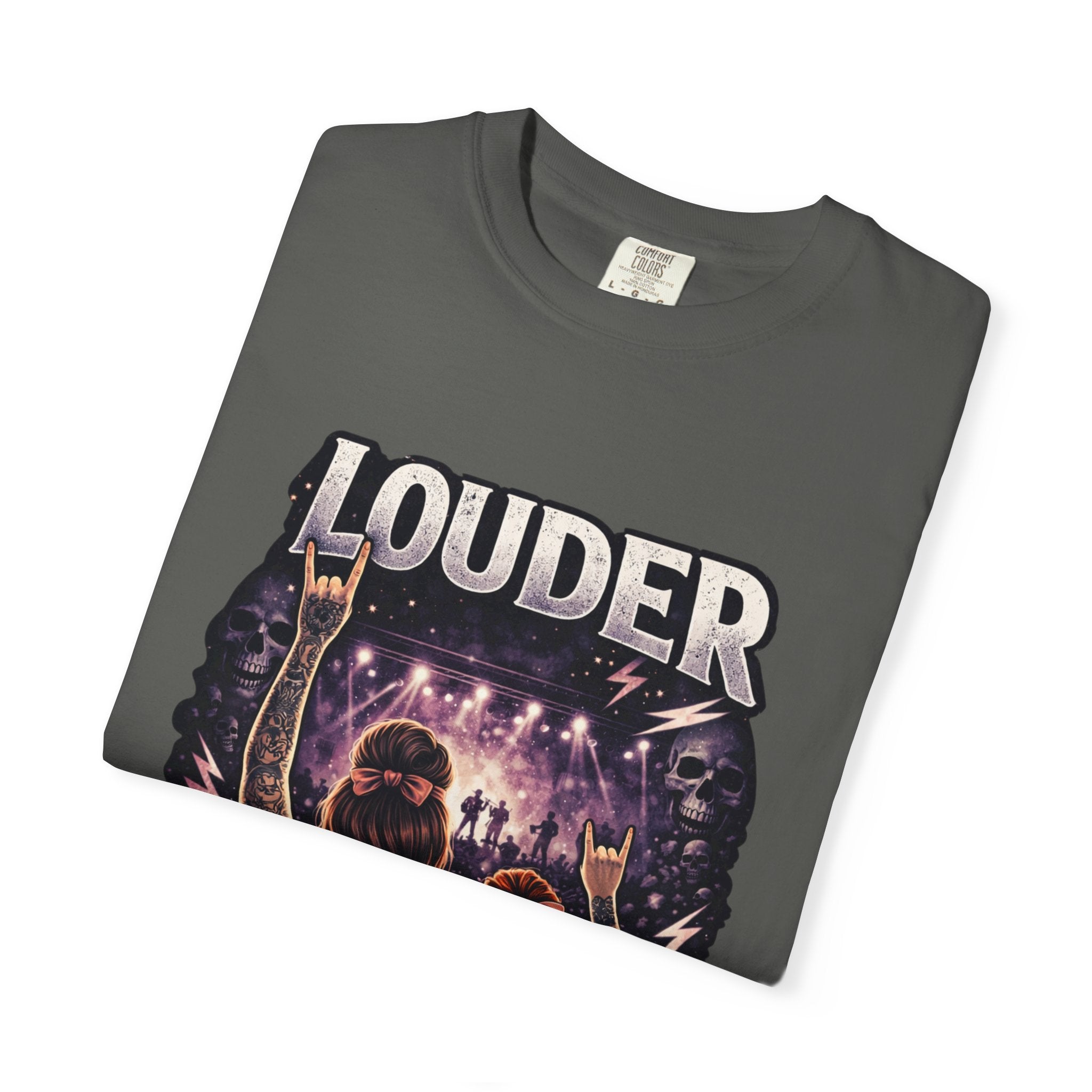 Louder Concert Crowd T-Shirt — Vintage Rock Band Tee
