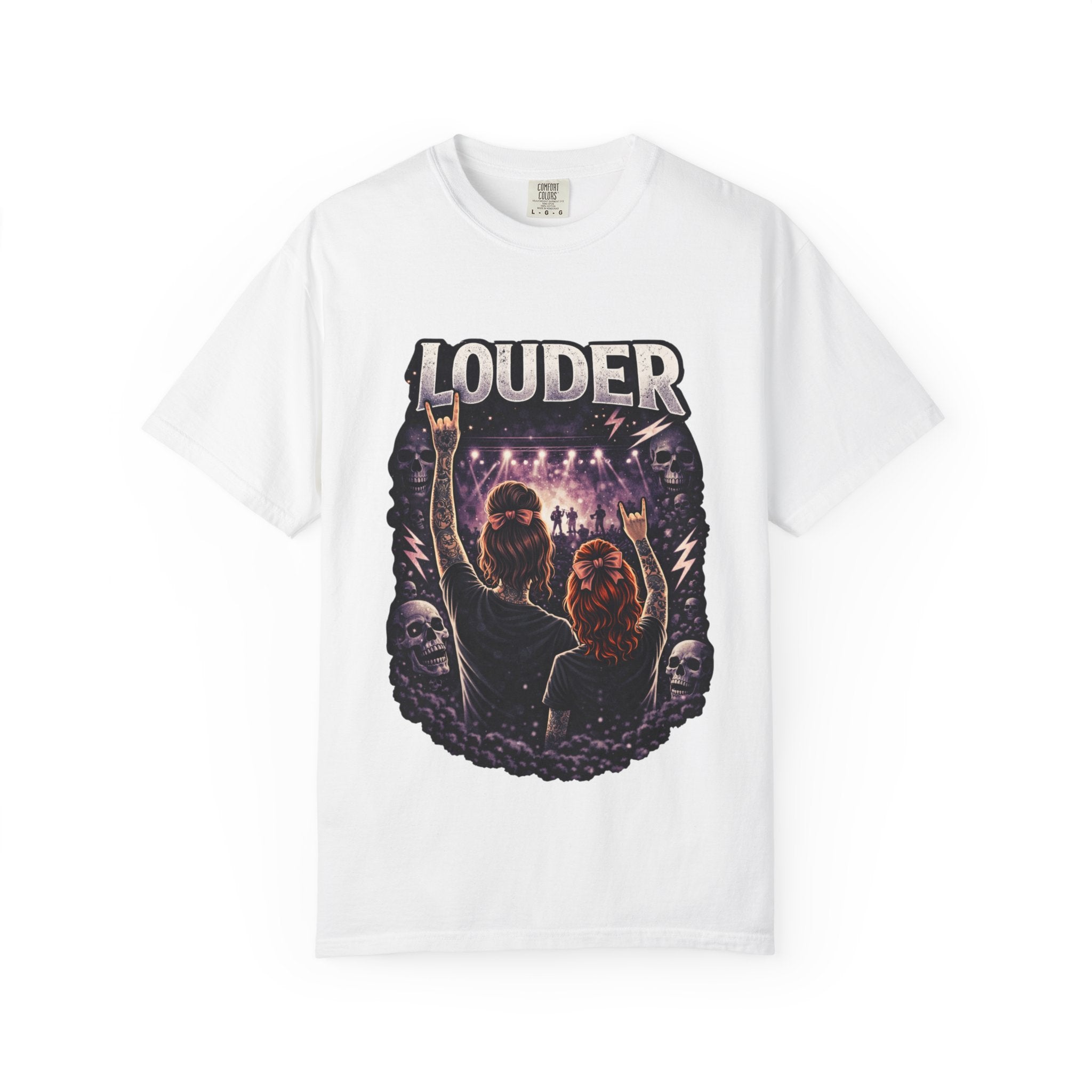 Louder Concert Crowd T-Shirt — Vintage Rock Band Tee