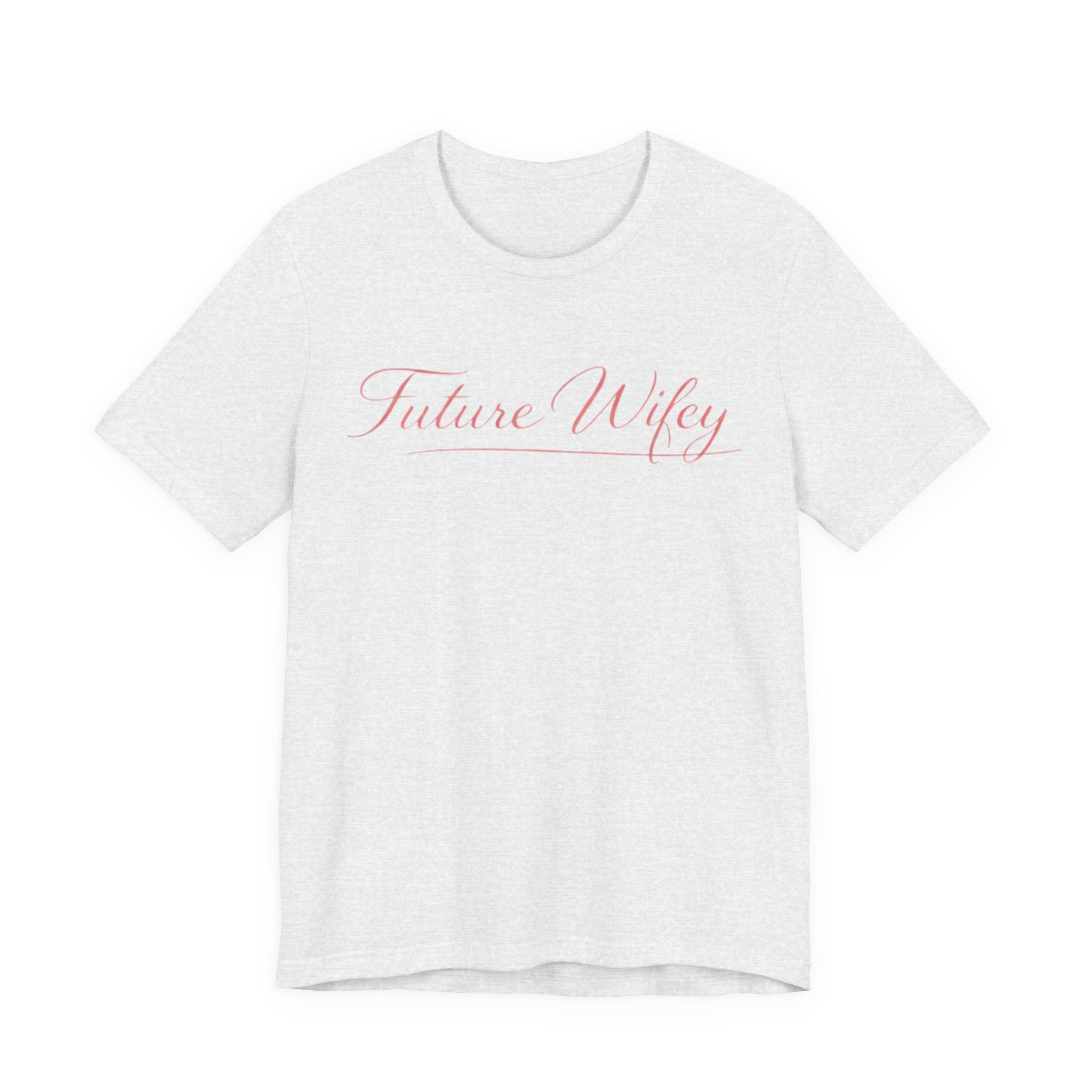 Future Wifey T-Shirt — Bridal Bachelorette Tee in Script Pink