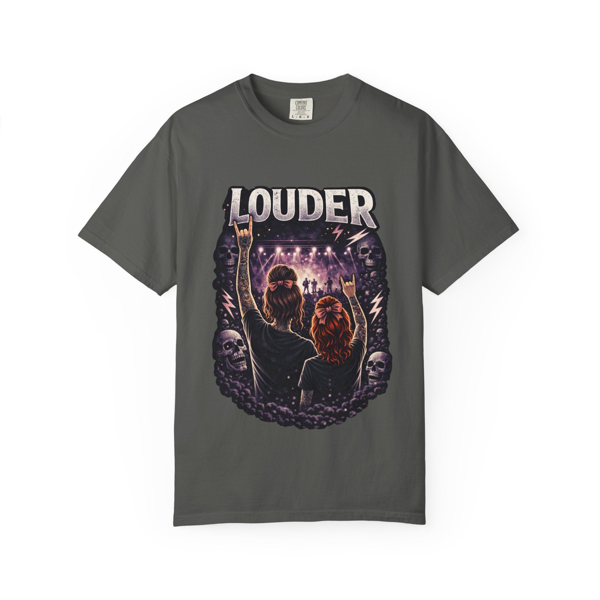 Louder Concert Crowd T-Shirt — Vintage Rock Band Tee