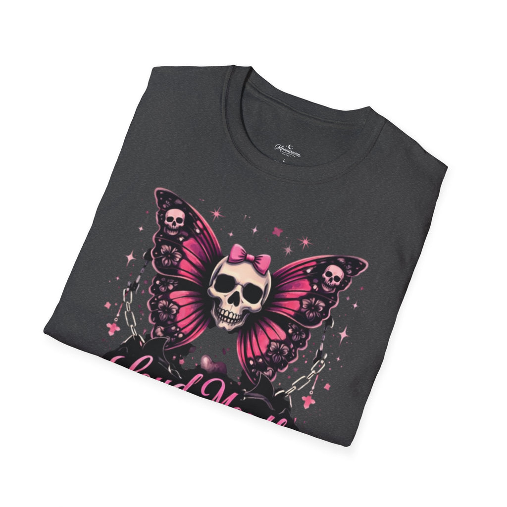 Loud Mouth Baddies Skull Butterfly T-Shirt
