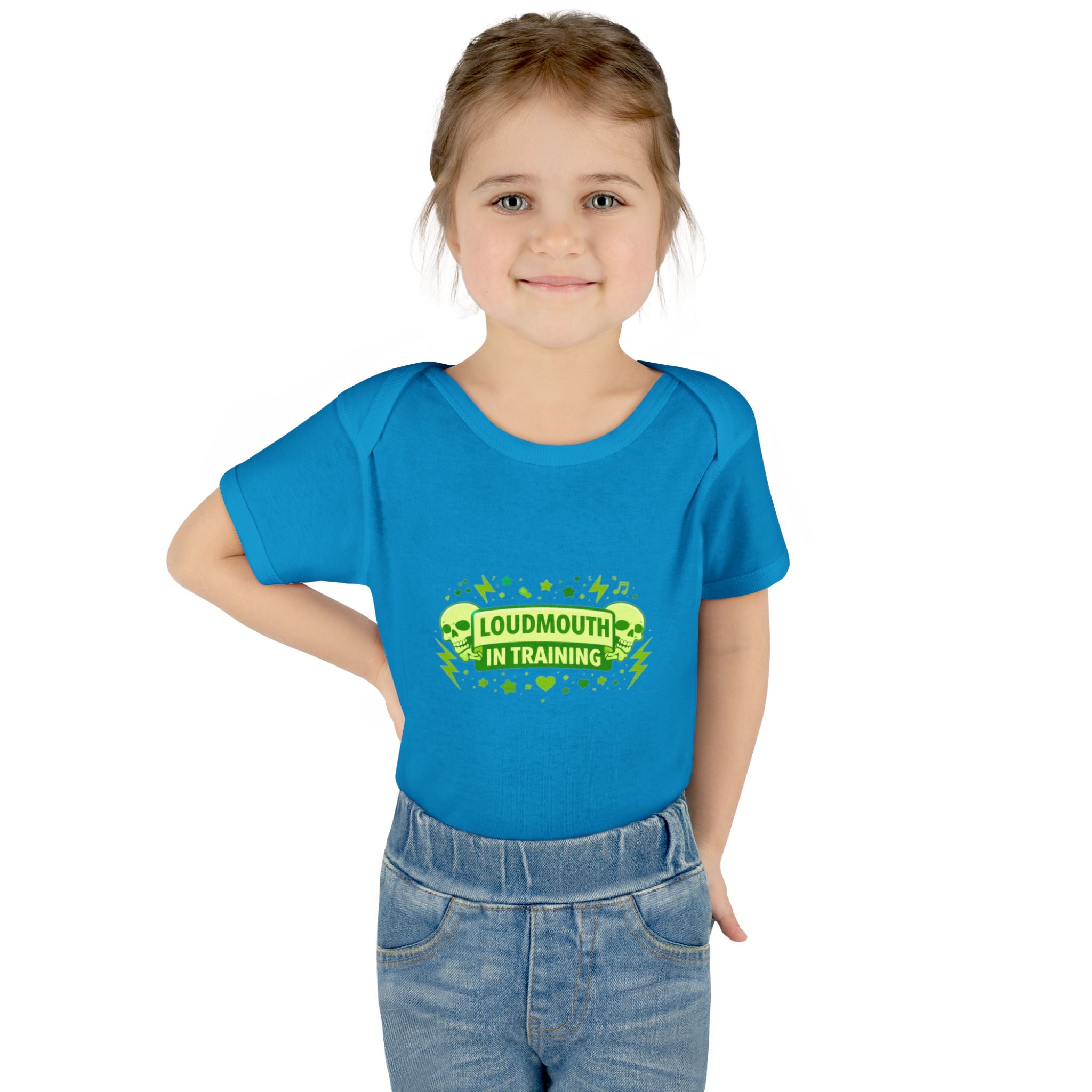 Infant Bodysuit "Loudmouth in Training" – Funny Baby Onesie, Newborn Shower Gift