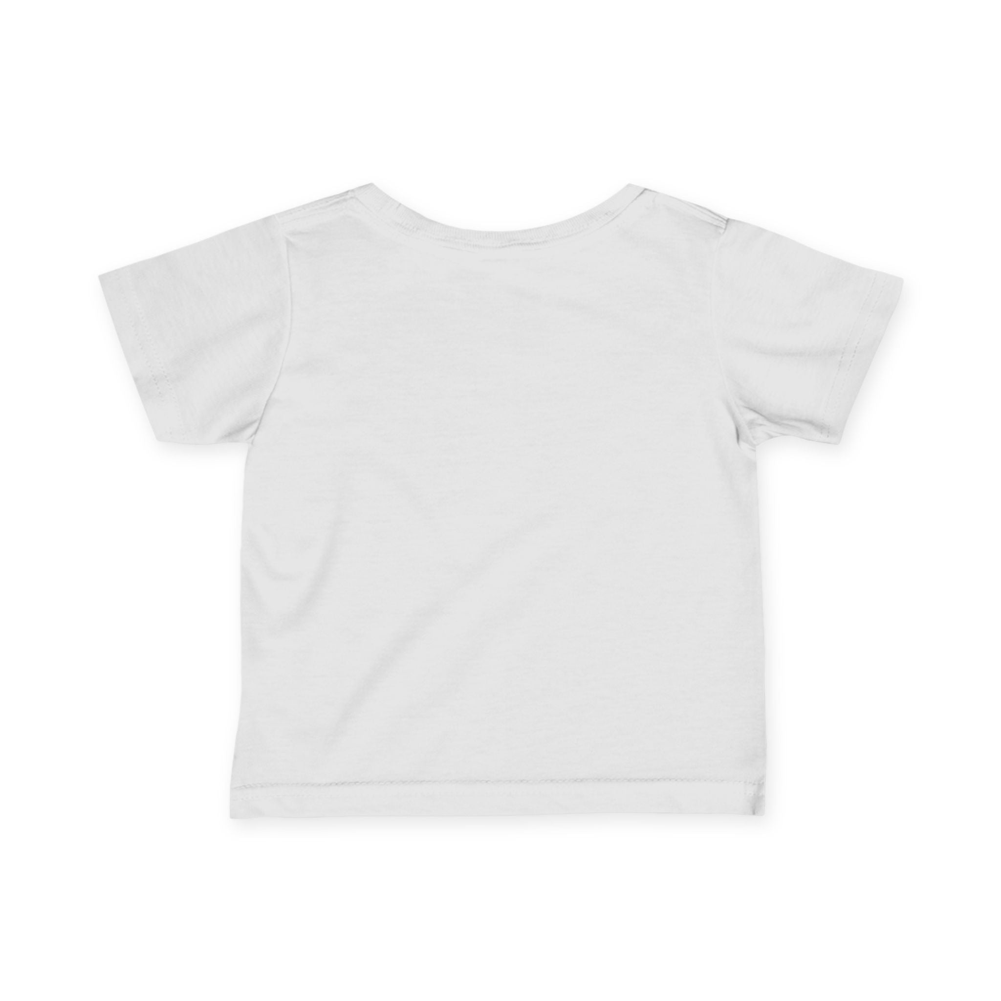Infant Tee — "Raised on Rock" Neon Skull Baby Shirt
