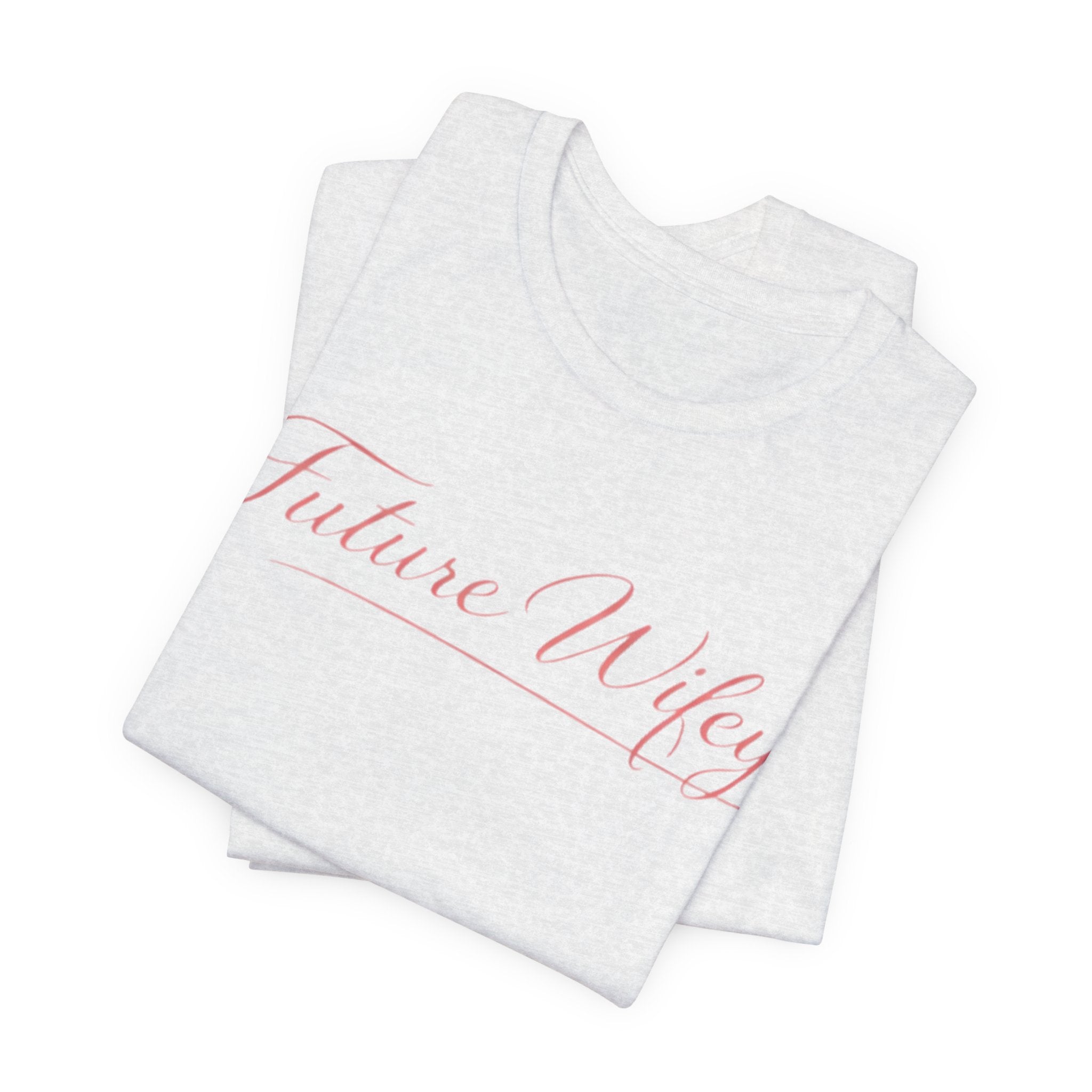 Future Wifey T-Shirt — Bridal Bachelorette Tee in Script Pink