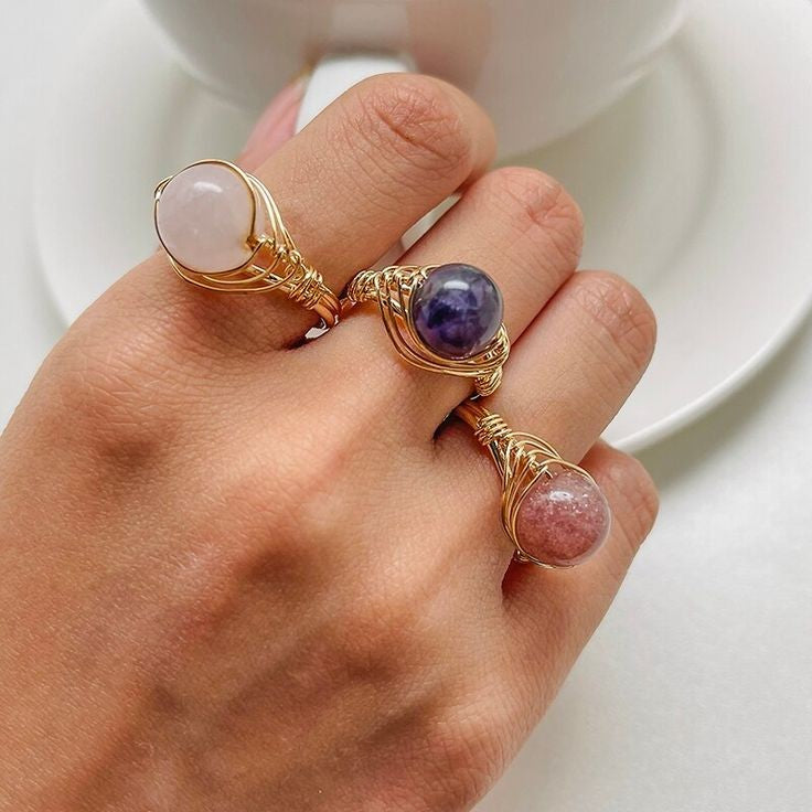 Crystal rings