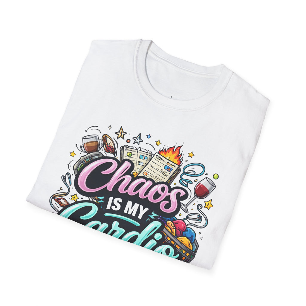 Chaos Is My Cardio T-Shirt — Funny Mom/Teacher Life Graphic Tee
