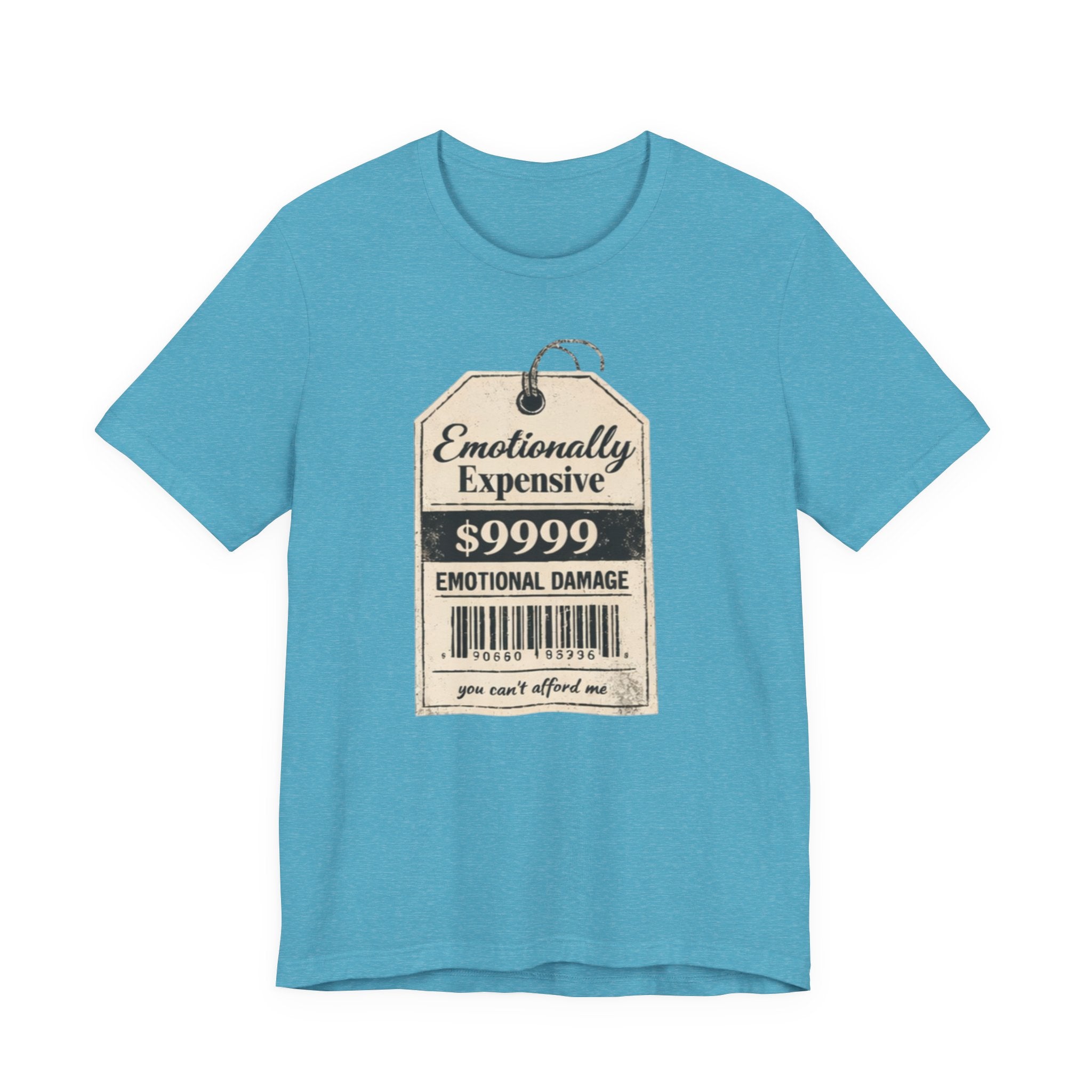 Emotionally Expensive Tee – "9999 Emotional Damage" Vintage Price Tag T-Shirt