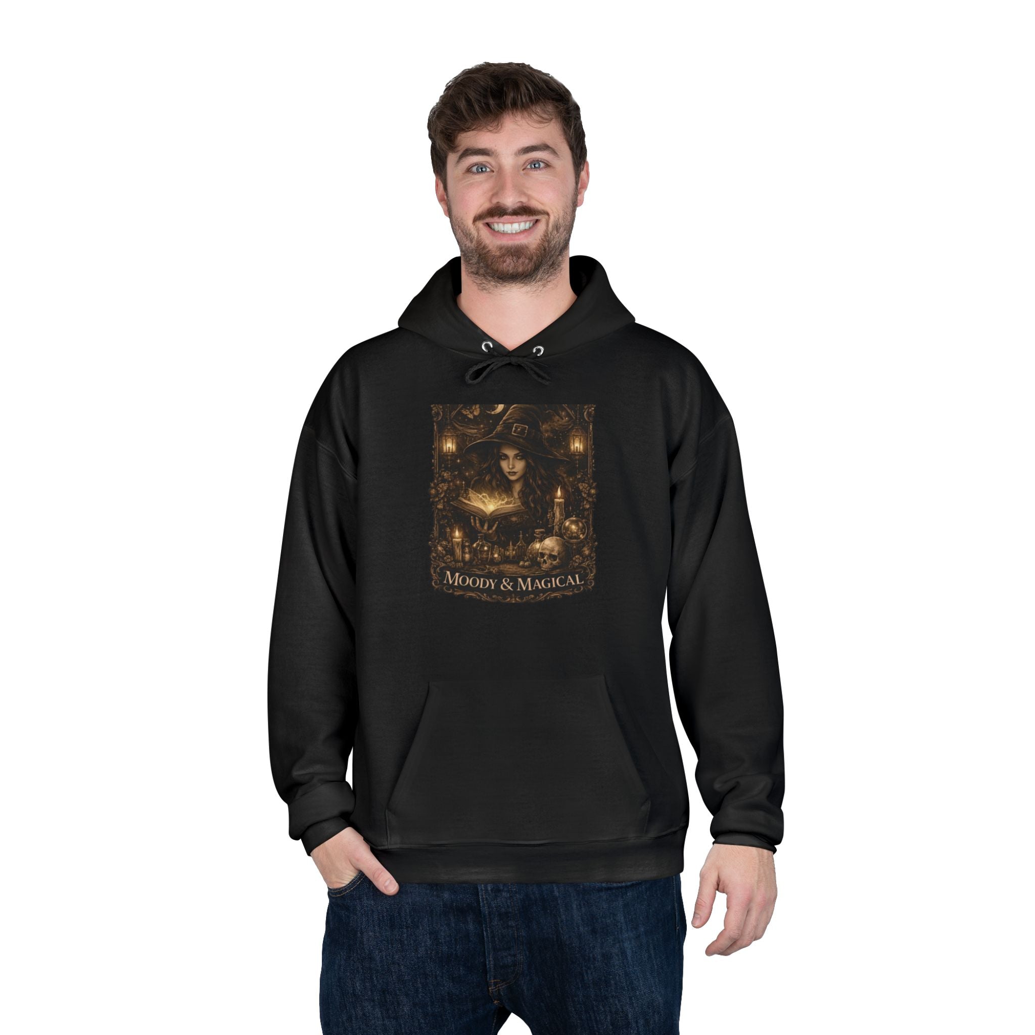 Hoodie - Vintage Gothic 'Witch & Magick' Art Pullover