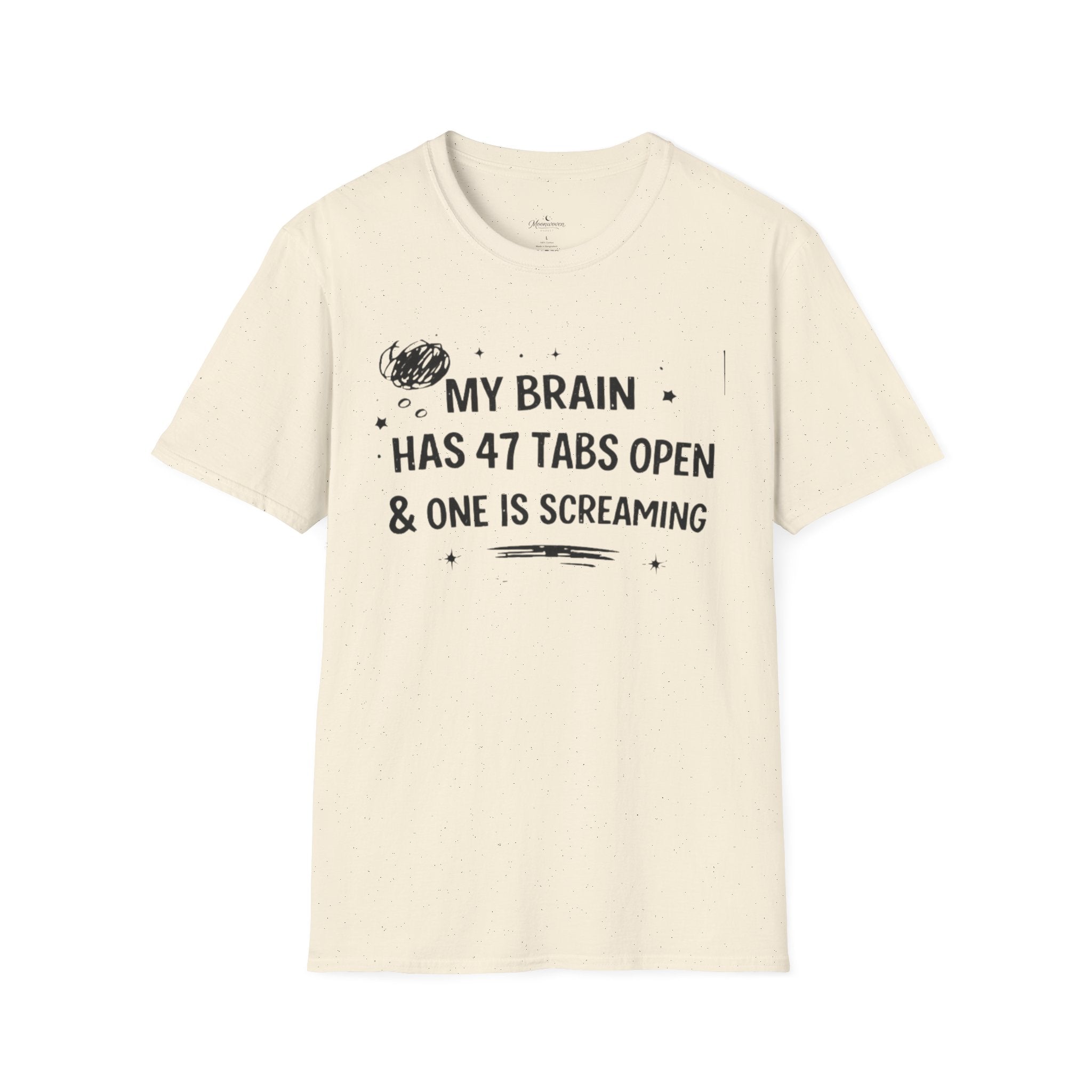 My Brain Has 47 Tabs Open T-Shirt – Funny Mental Health Graphic Tee