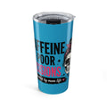20oz Insulated Tumbler — "Powered by Mom Life" Skull Coffee Travel Mug