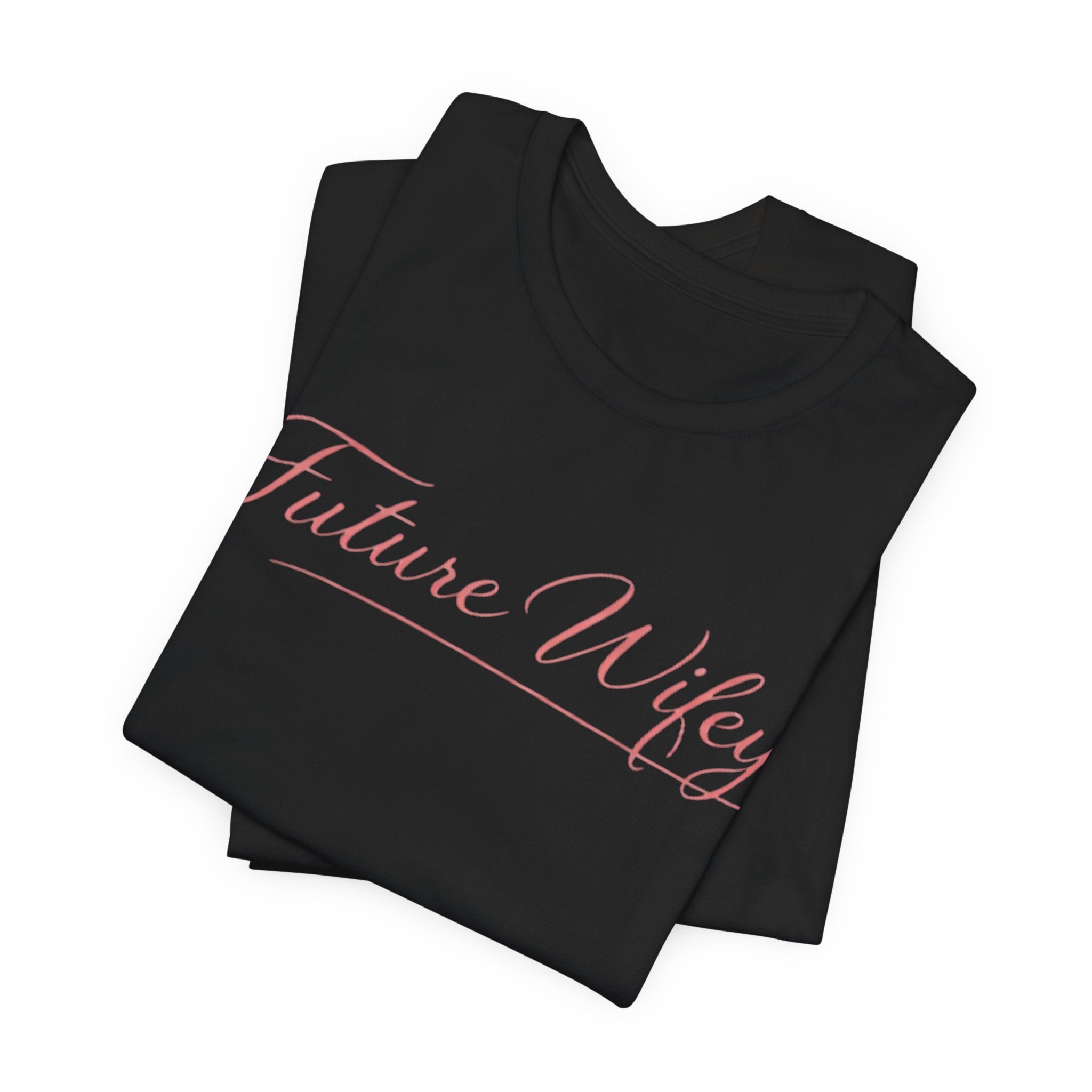 Future Wifey T-Shirt — Bridal Bachelorette Tee in Script Pink