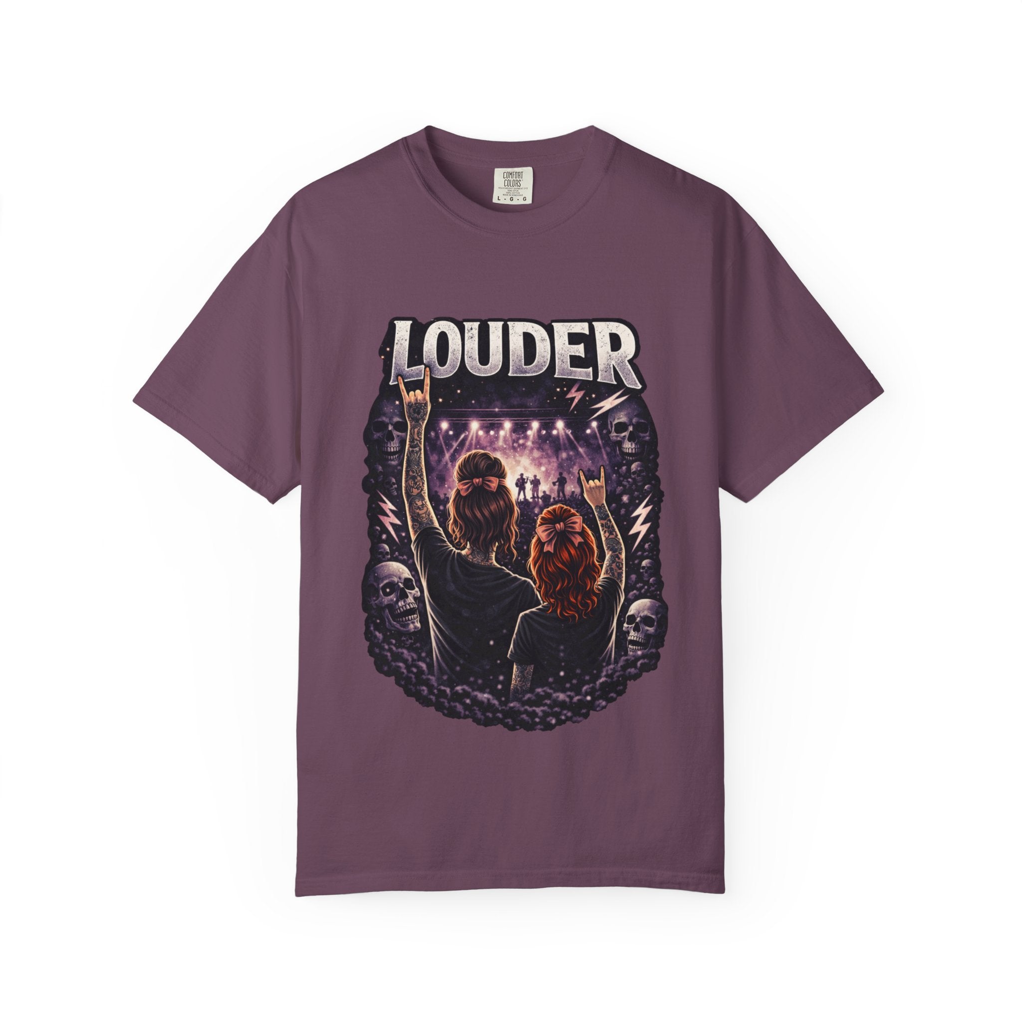 Louder Concert Crowd T-Shirt — Vintage Rock Band Tee