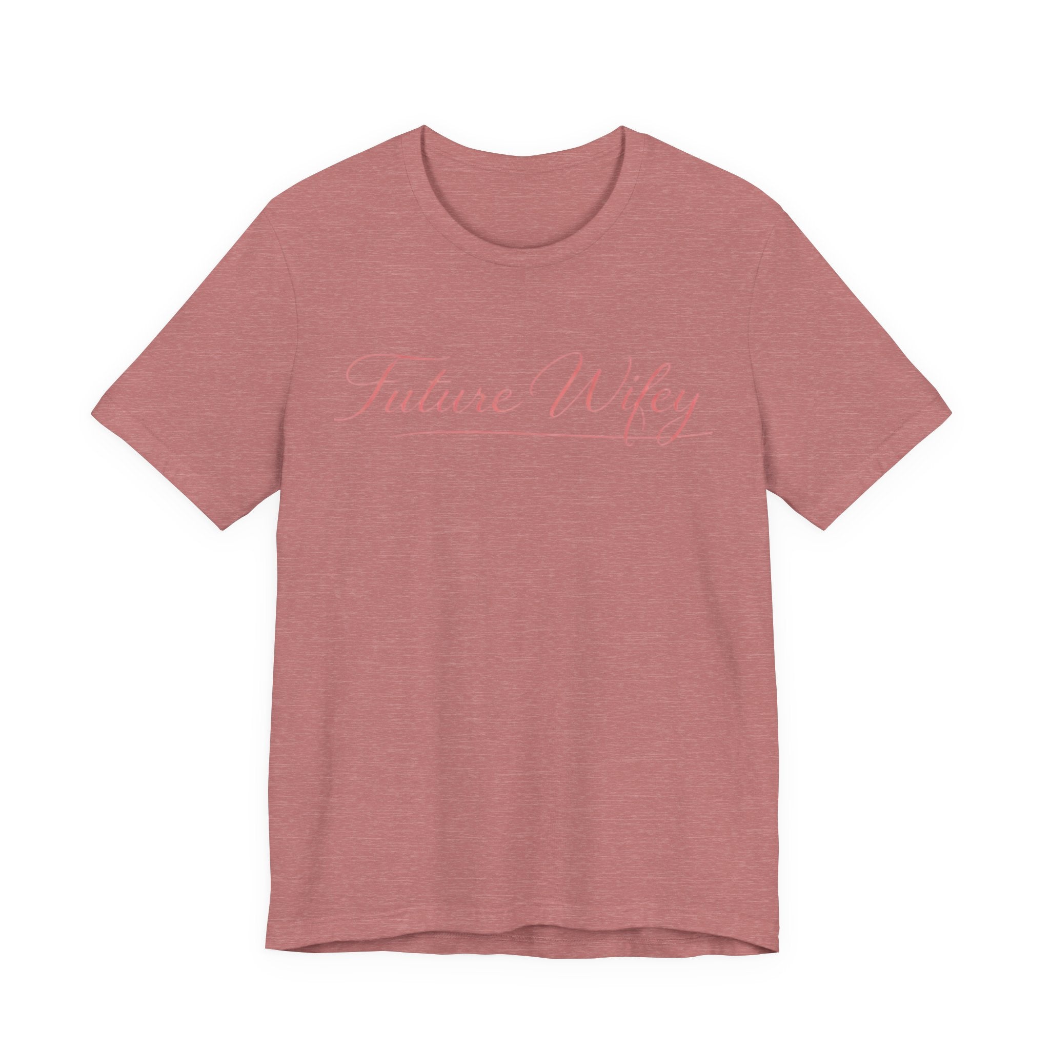 Future Wifey T-Shirt — Bridal Bachelorette Tee in Script Pink