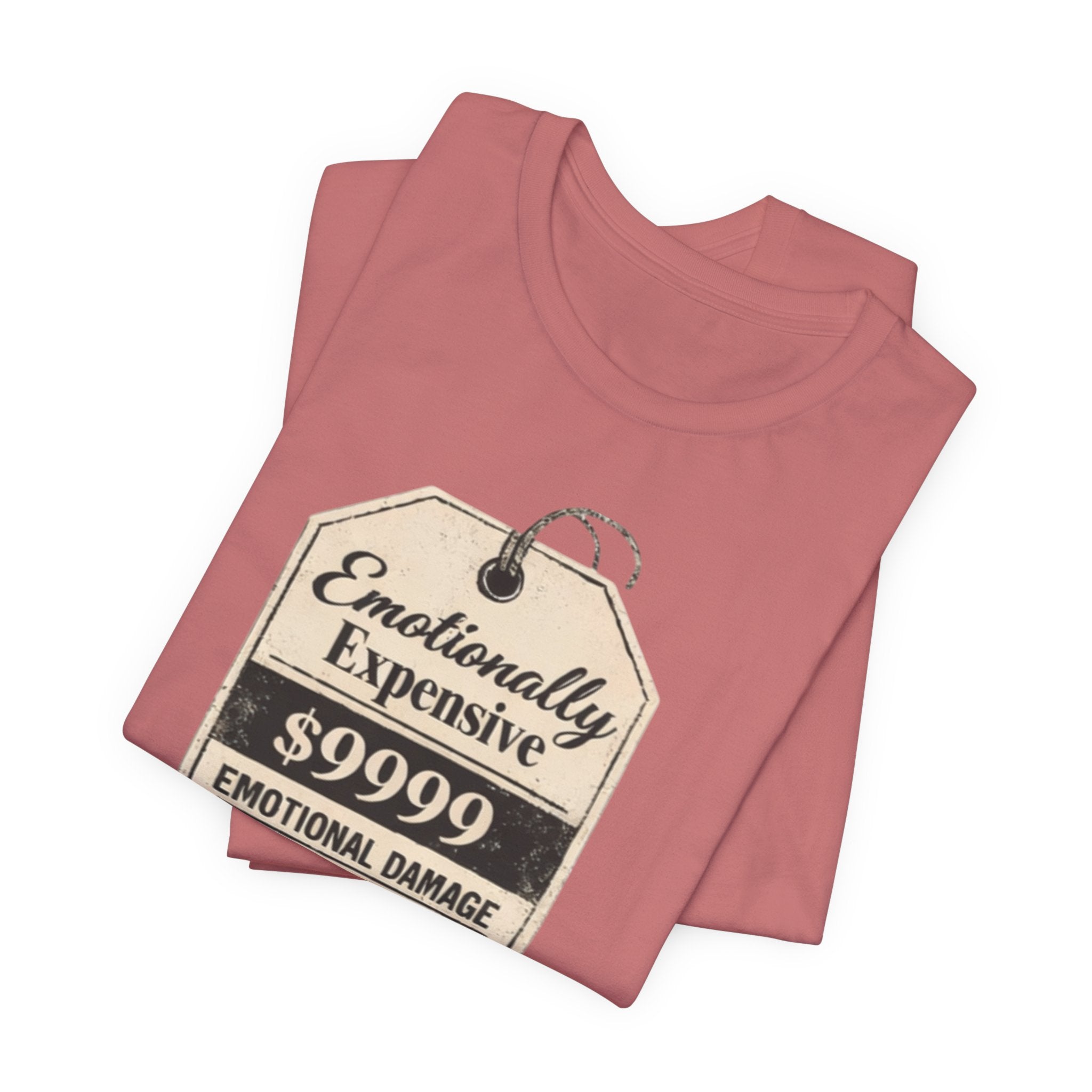 Emotionally Expensive Tee – "9999 Emotional Damage" Vintage Price Tag T-Shirt