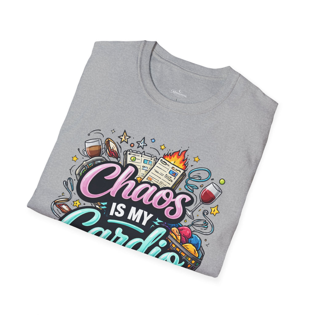 Chaos Is My Cardio T-Shirt — Funny Mom/Teacher Life Graphic Tee