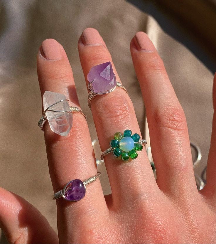 Crystal rings